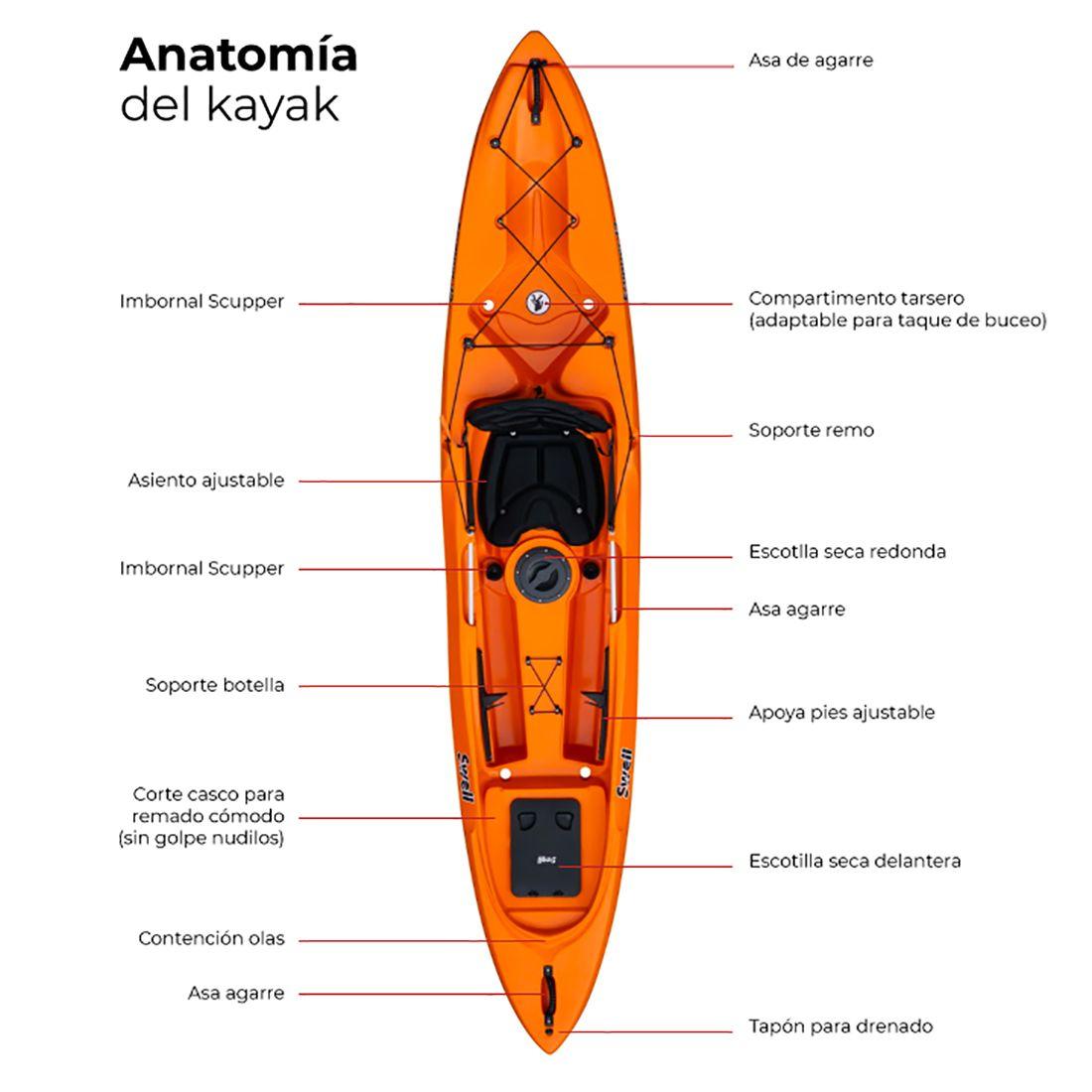 Kayak Rígido Scupper 12 / Kayak Single-1
