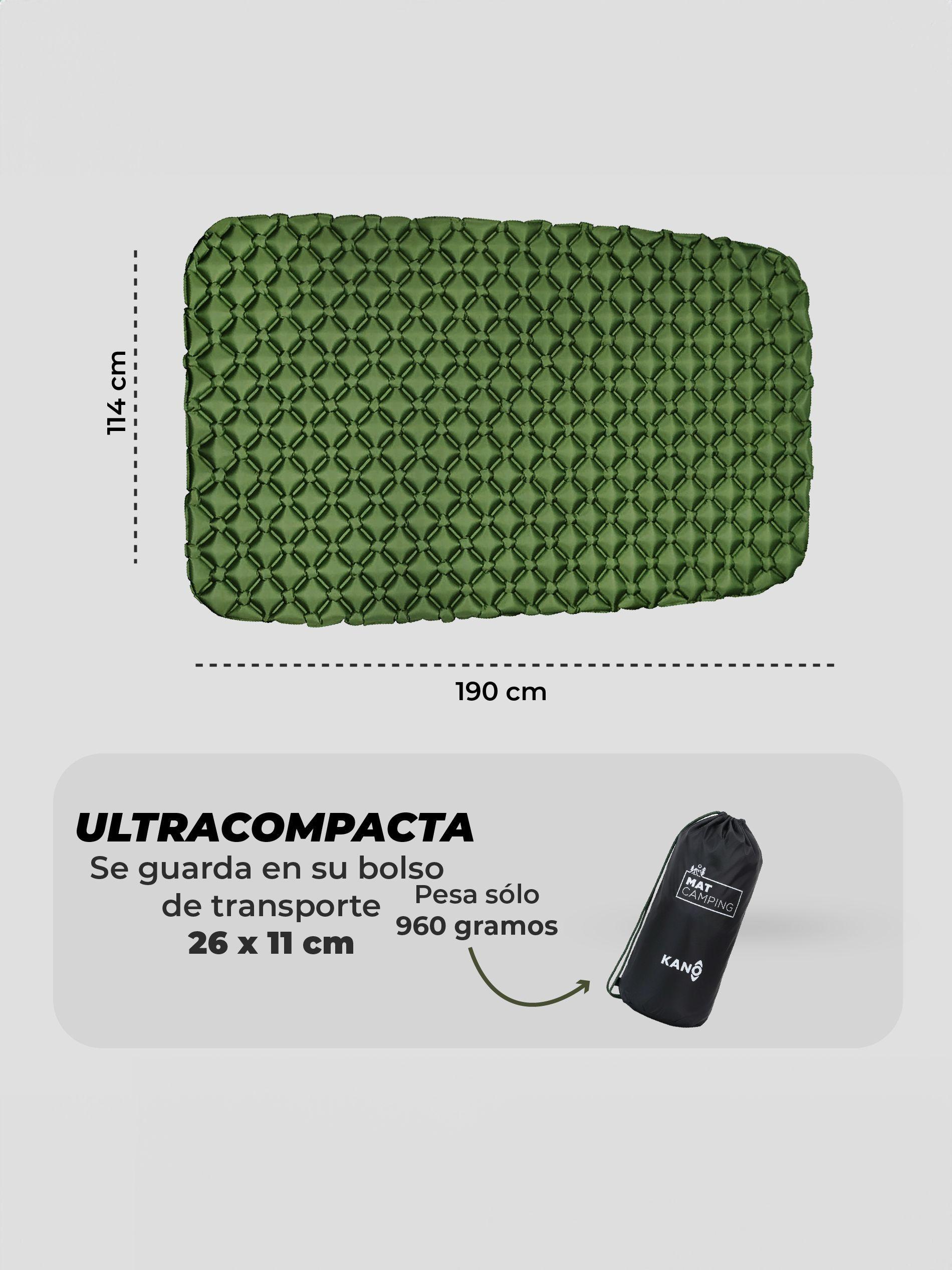 Colchoneta Inflable Doble Kano Camping Liviana Colchon Mat-3