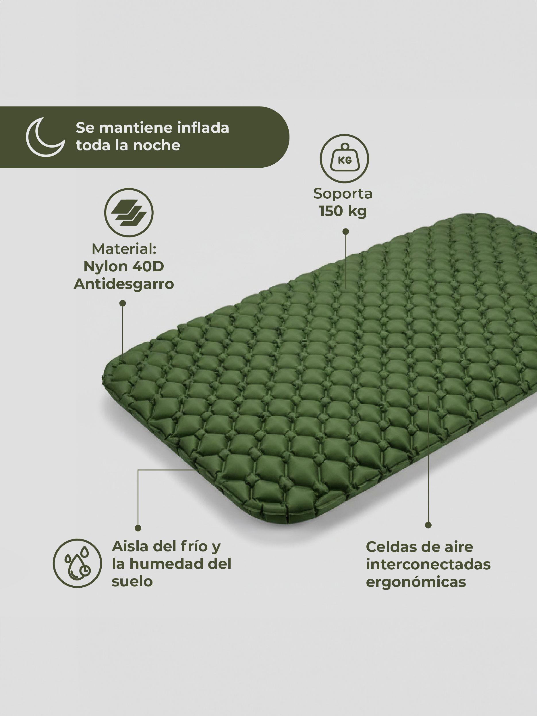 Colchoneta Inflable Doble Kano Camping Liviana Colchon Mat-4