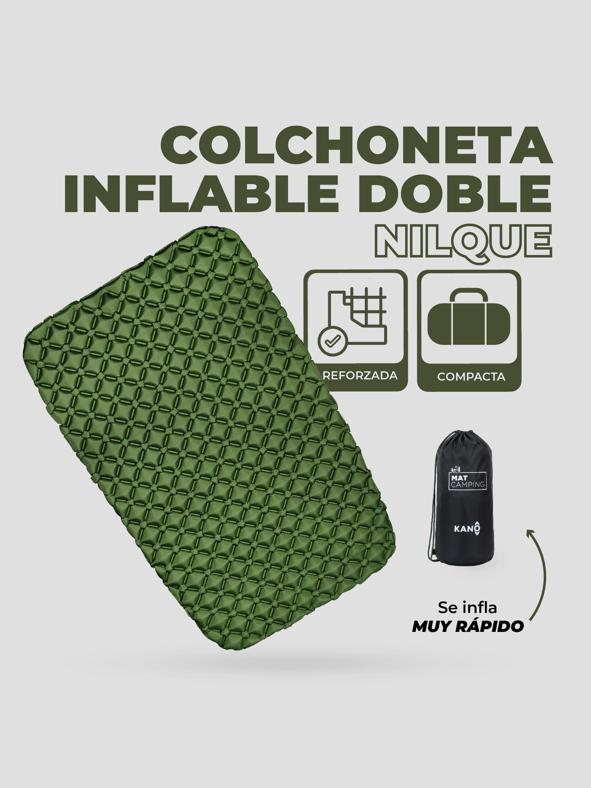 Colchoneta Inflable Doble Kano Camping Liviana Colchon Mat-2