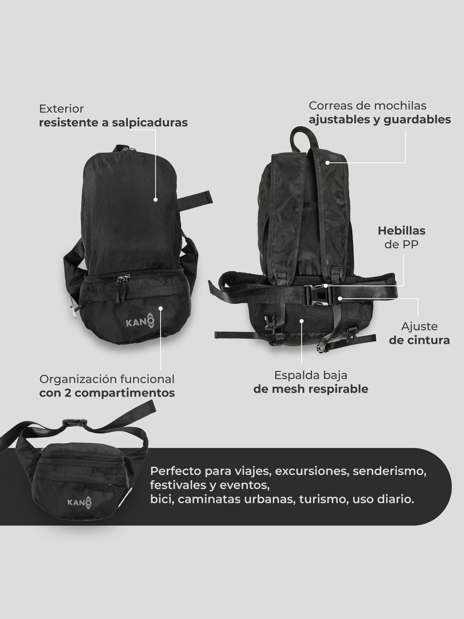 Banano Expandible Mochila 2 En 1 Kano Mayer 5 15L-6