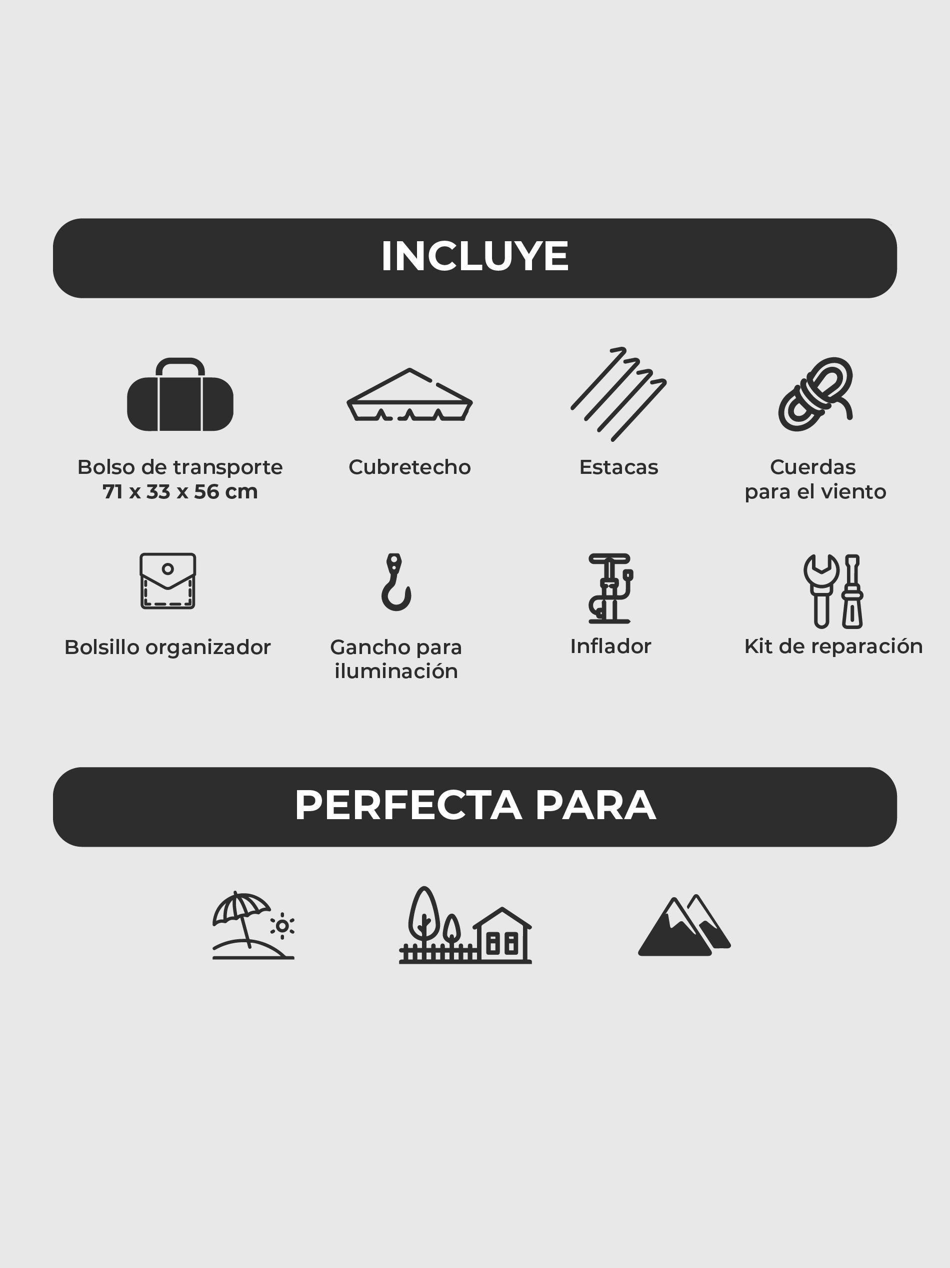 Carpa Inflable Kano Llaima 6 Personas-7