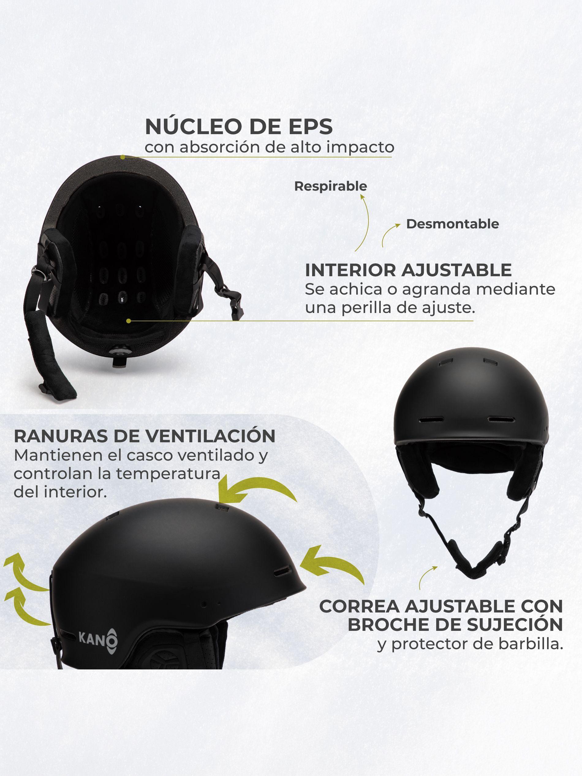 Casco Ski Snowboard de Nieve Kano ZENITH Ajustable-4
