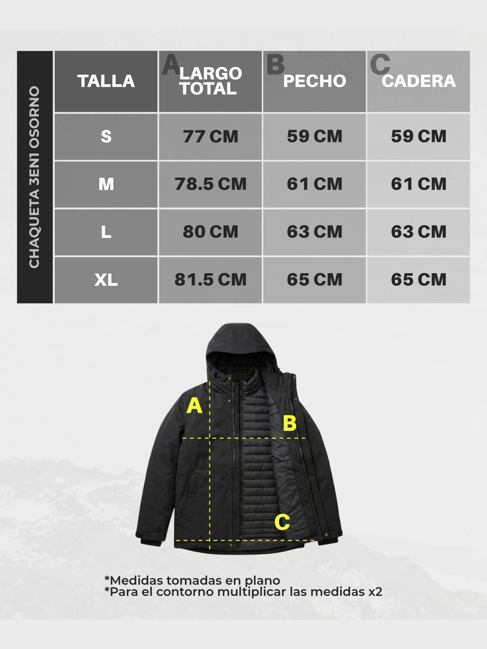 Chaqueta 3 en 1 Hombre Térmica e Impermeable Kano Osorno-6