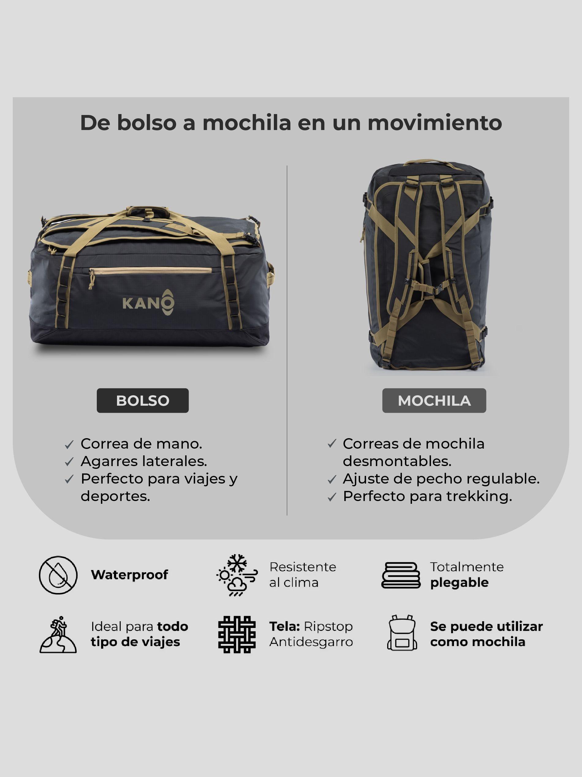Bolso Mochila Impermeable 80L Kano Roy Bolso de Viaje-4