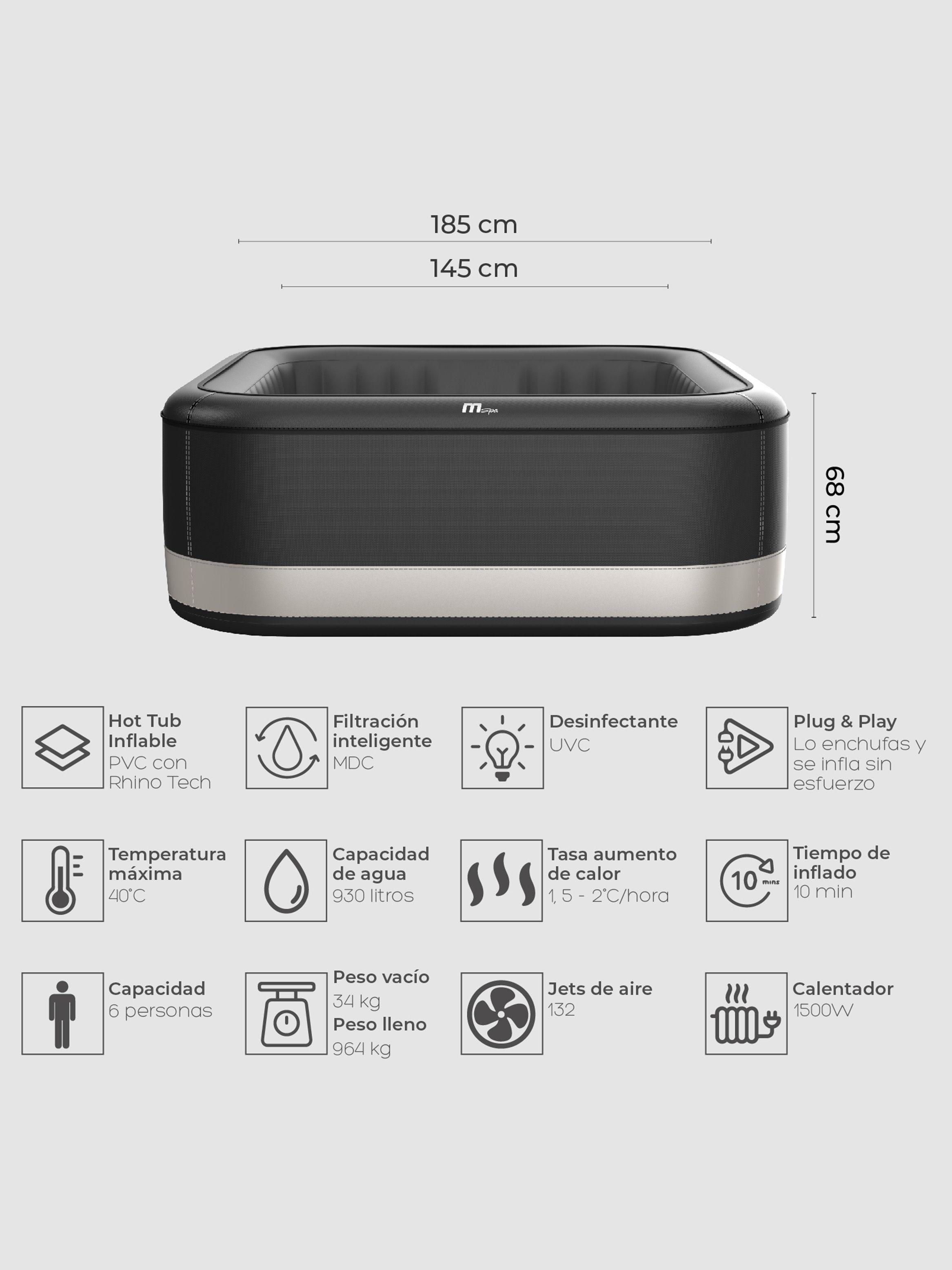 Hot Tub Inflable MSpa Portland Premium 6 Personas-3