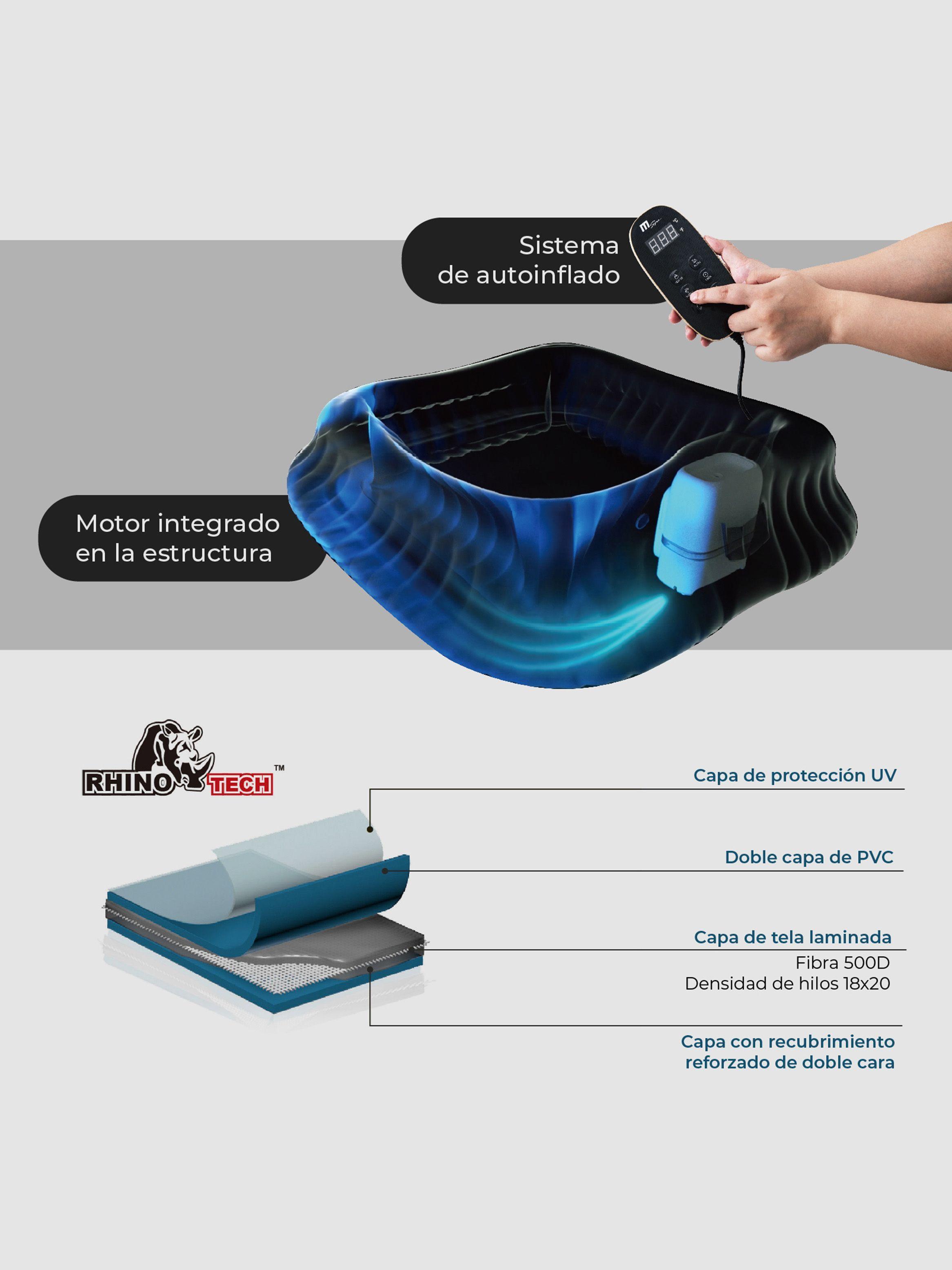 Hot Tub Inflable MSpa Portland Premium 6 Personas-4