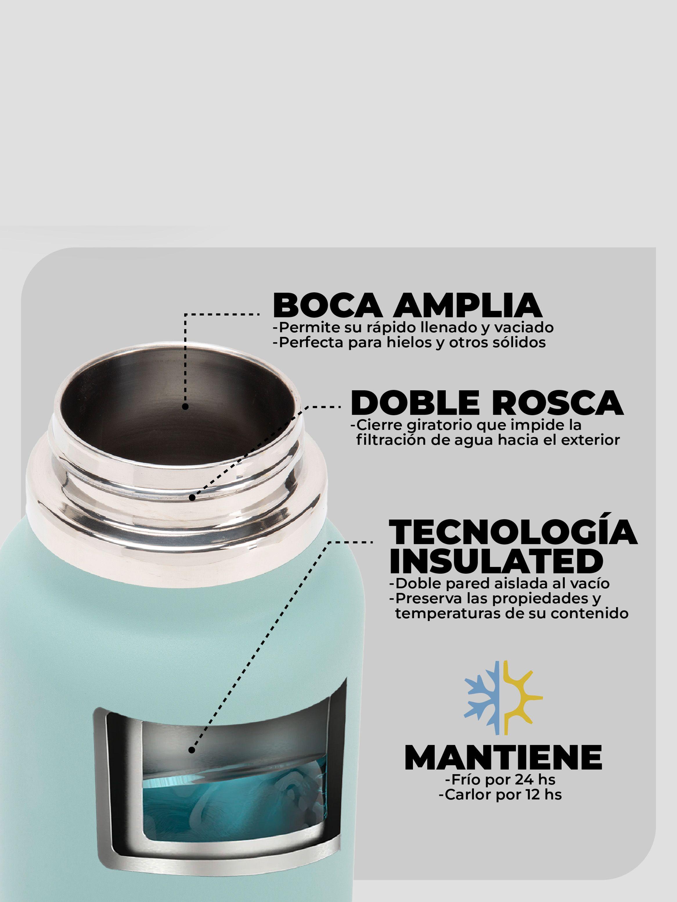 Botella Insulada Verde 1 litro / Botella Agua Kano-2