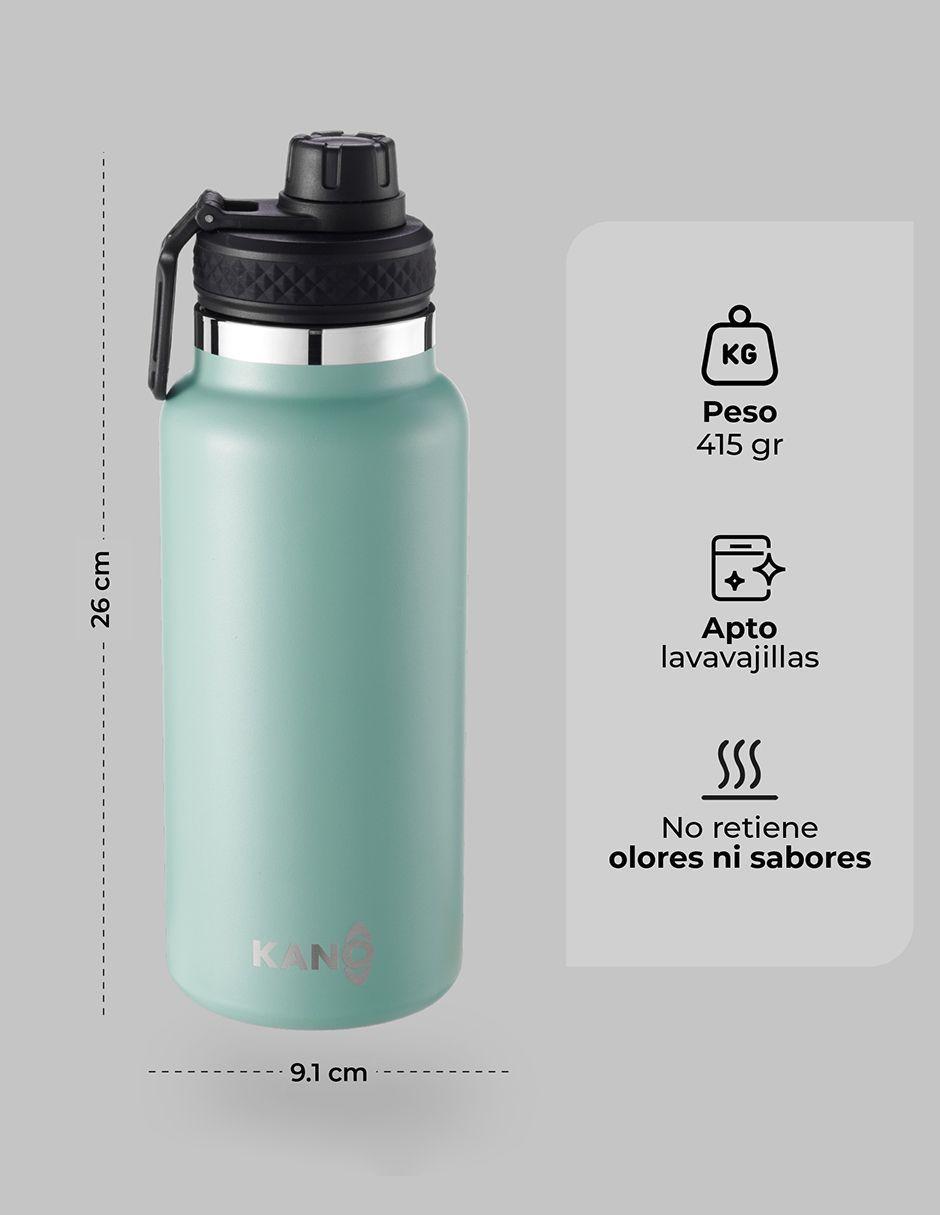 Botella de Agua Kano Insulada 1 Litro Turquesa-8