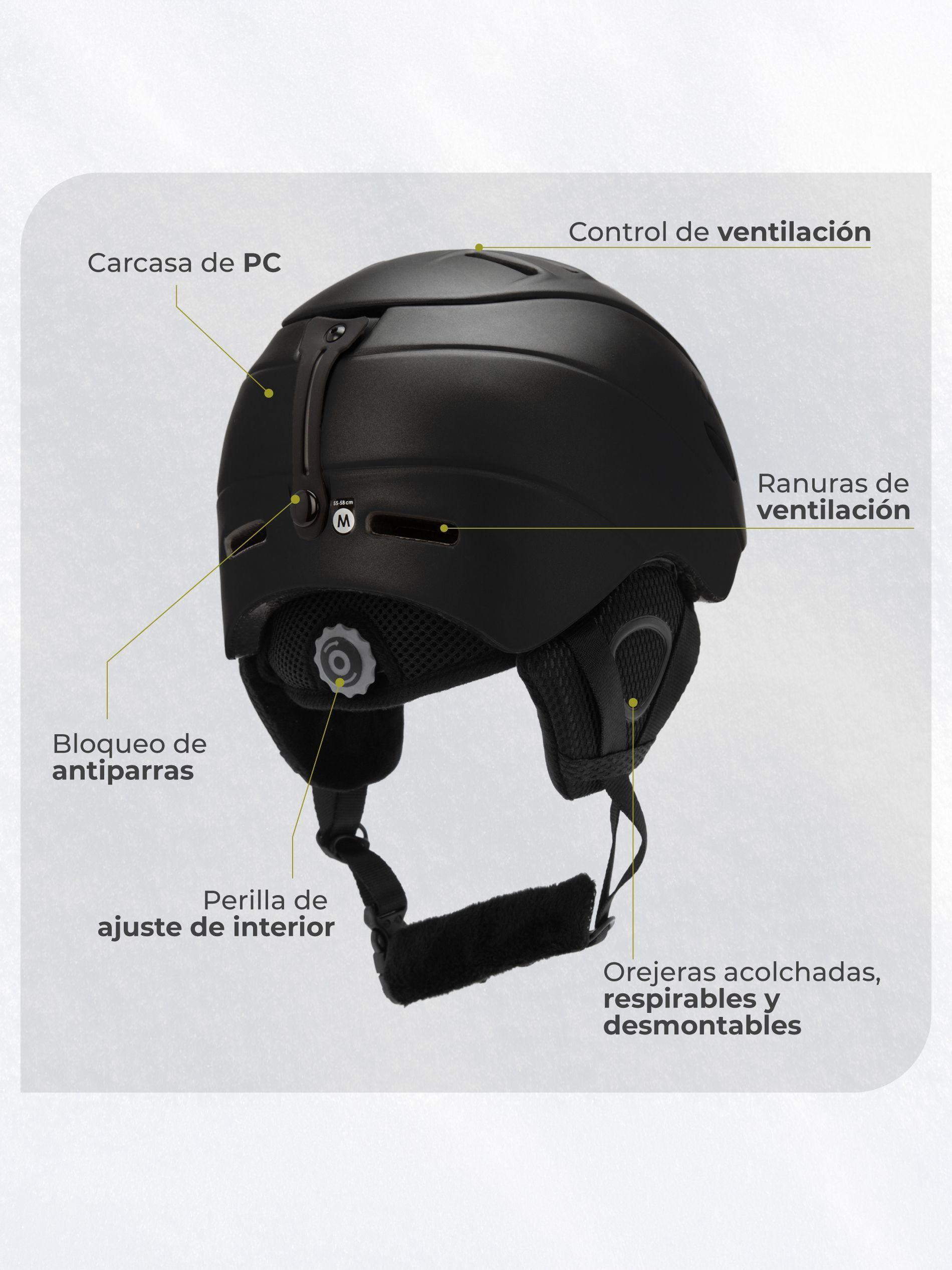 Casco Ski Snowboard de Nieve Kano VANGUARD Ajustable-3