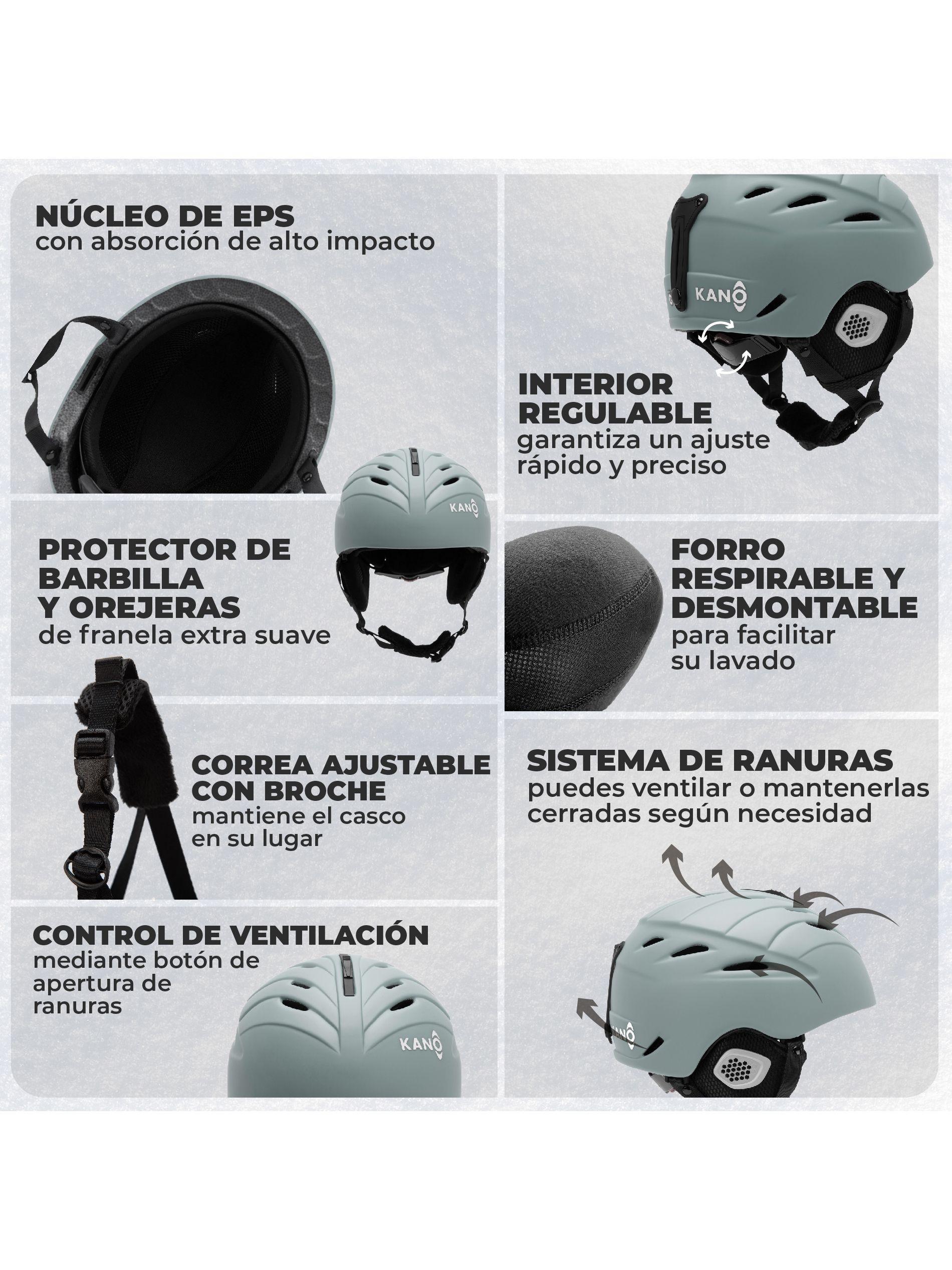 Casco de Nieve para Niños Kano Moss para Ski Snowboard-5