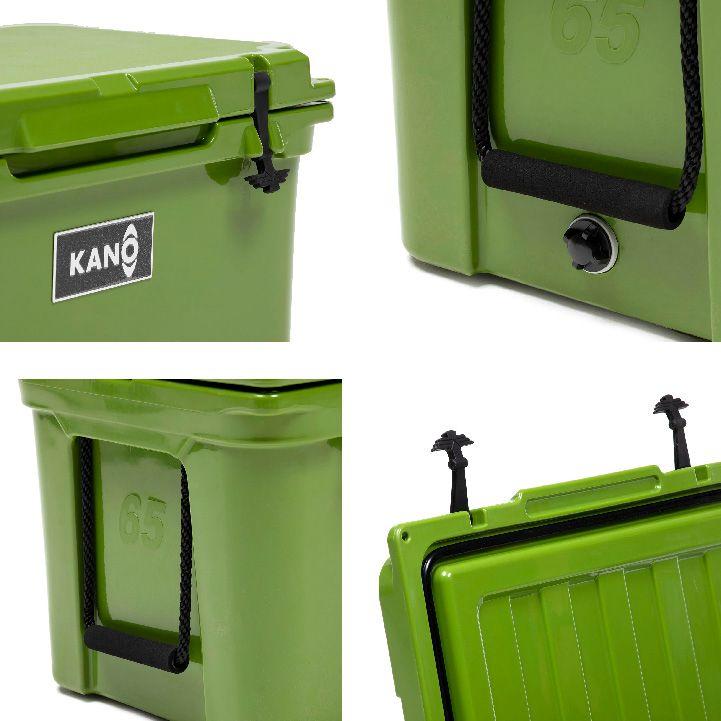 Cooler Nevera Rígida San Rafael 65QT Verde Kano-4