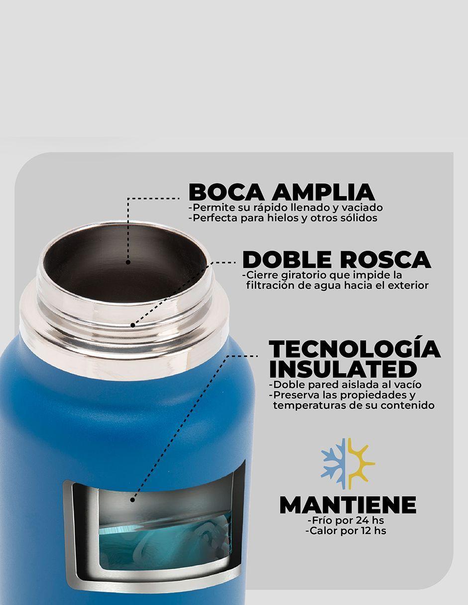 Botella Insulada Azul 1 litro / Botella Agua Kano-3