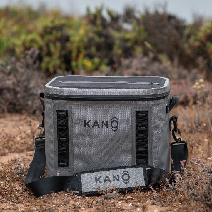 Cooler Conservadora Bandolera Gris Iver 20L Kano-5