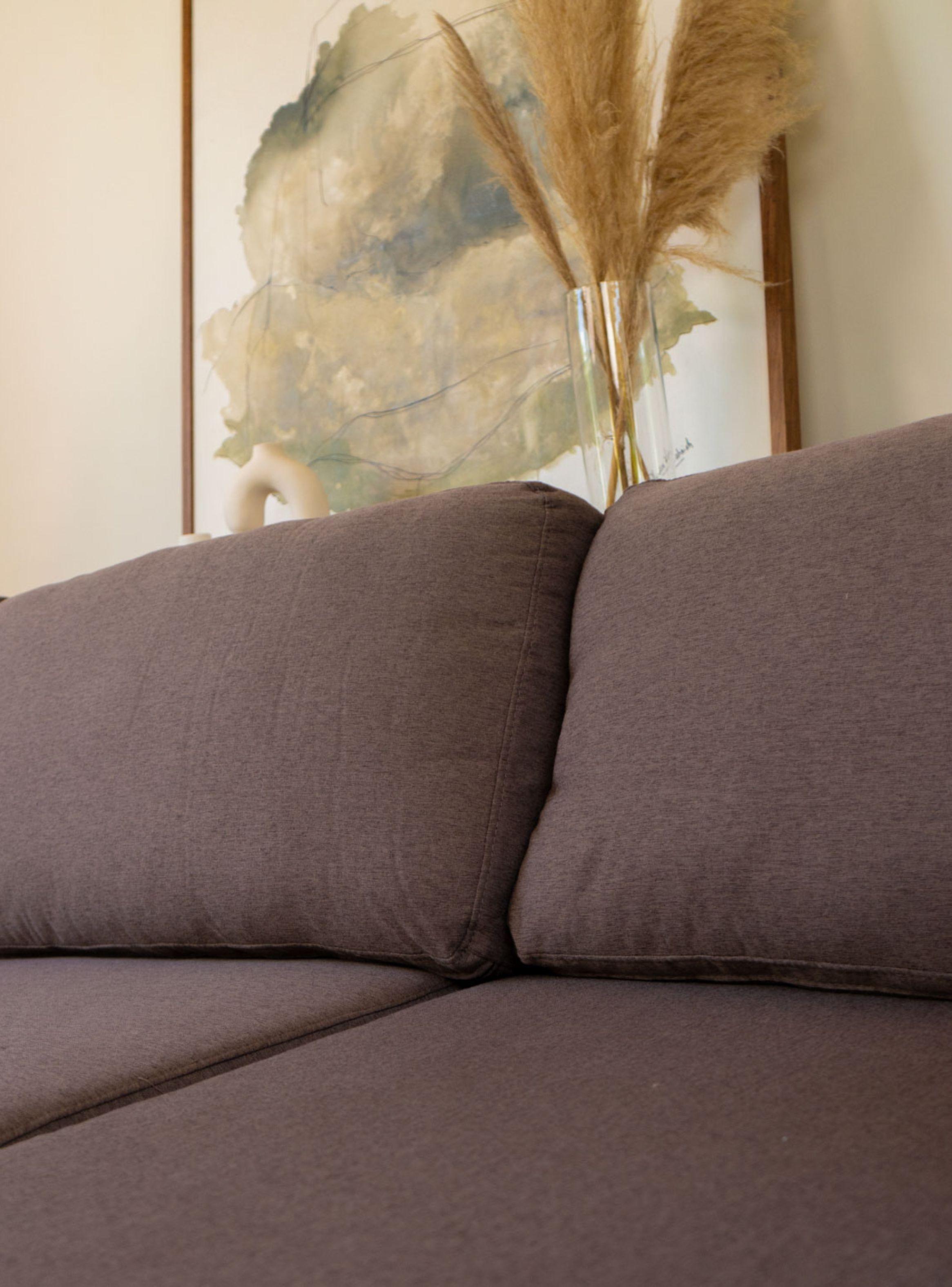 Sofá Seccional 3 Cuerpos Relan Albano Sillon en L Café-6