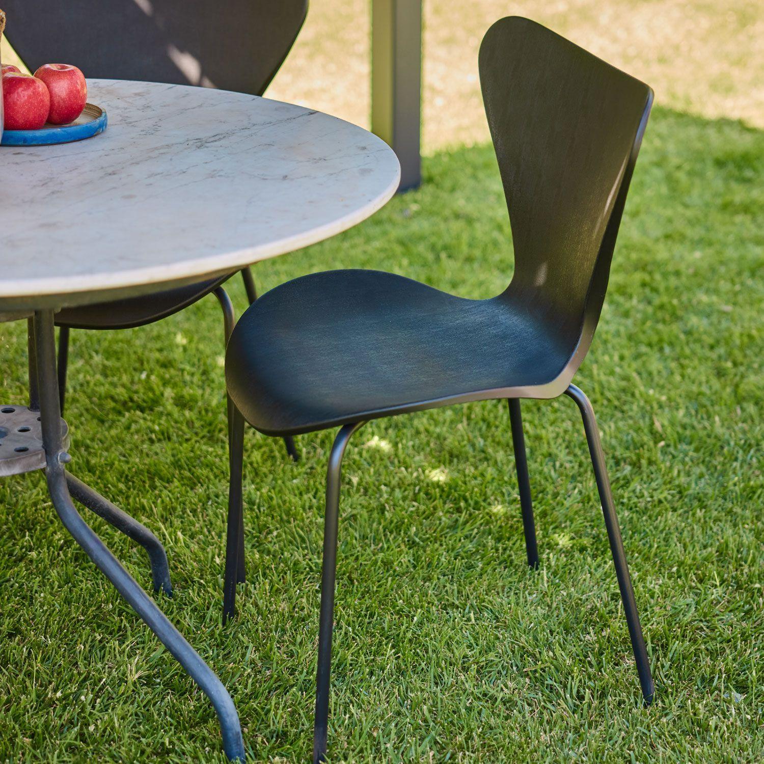 Set de 4 Sillas Curvas de Comedor Top Living Belica-6