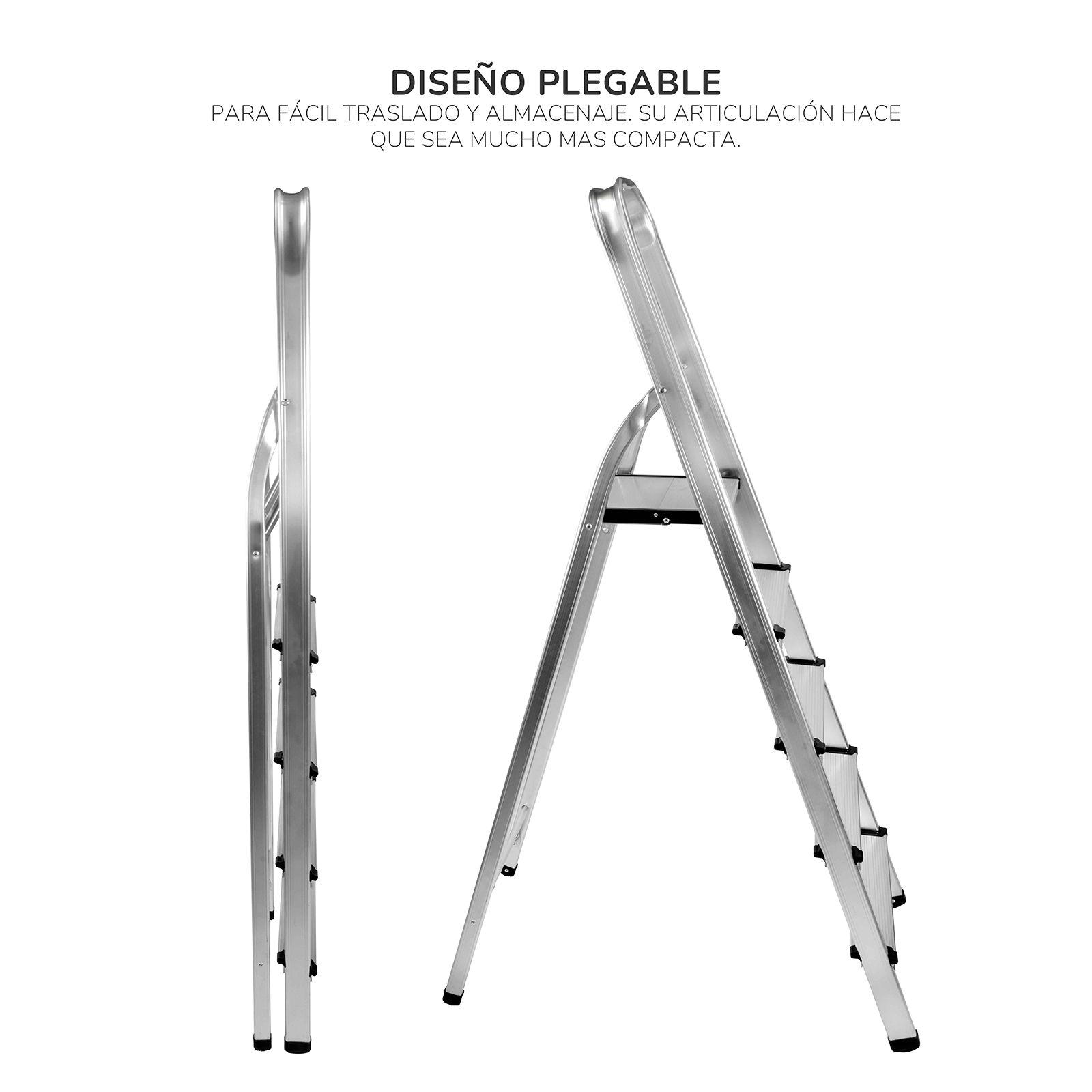 Escalera Plegable Relan de Aluminio 5 Peldaños-3