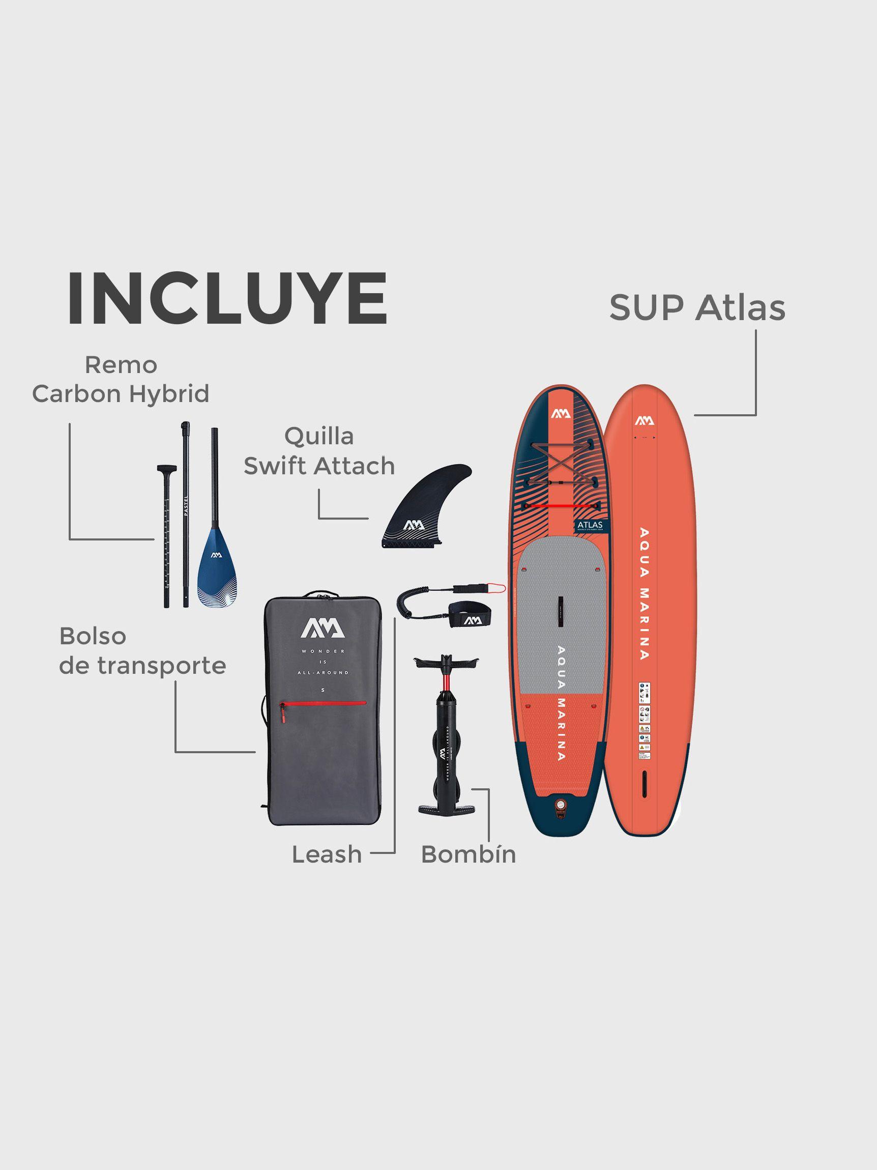 Stand Up Paddle SUP Inflable Atlas 12'0" Aqua Marina-2