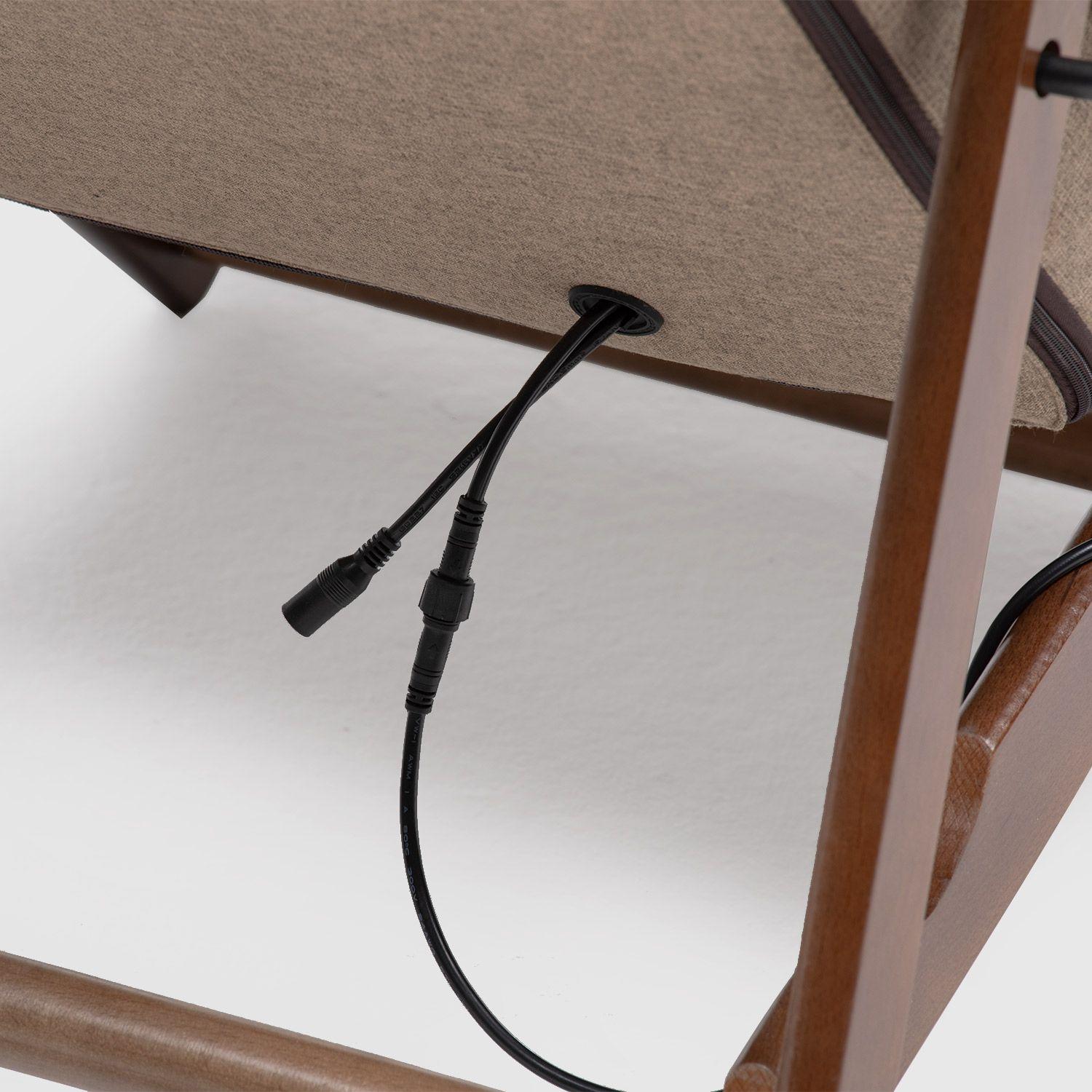 Silla Masajeadora Reclinable de Madera D-1500C Relan-4