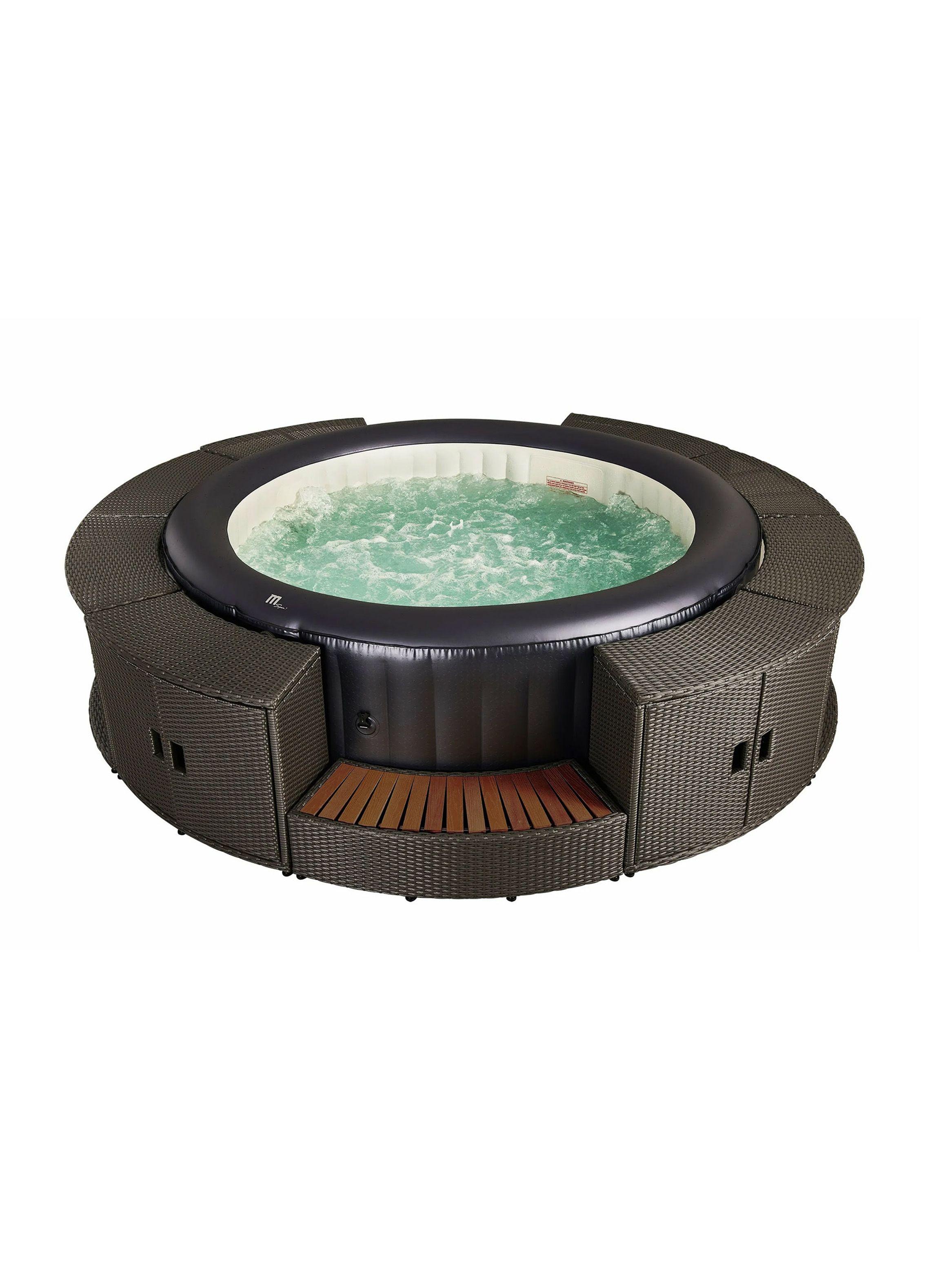 Mueble Rattan Cabinet SPAs Redondos-2