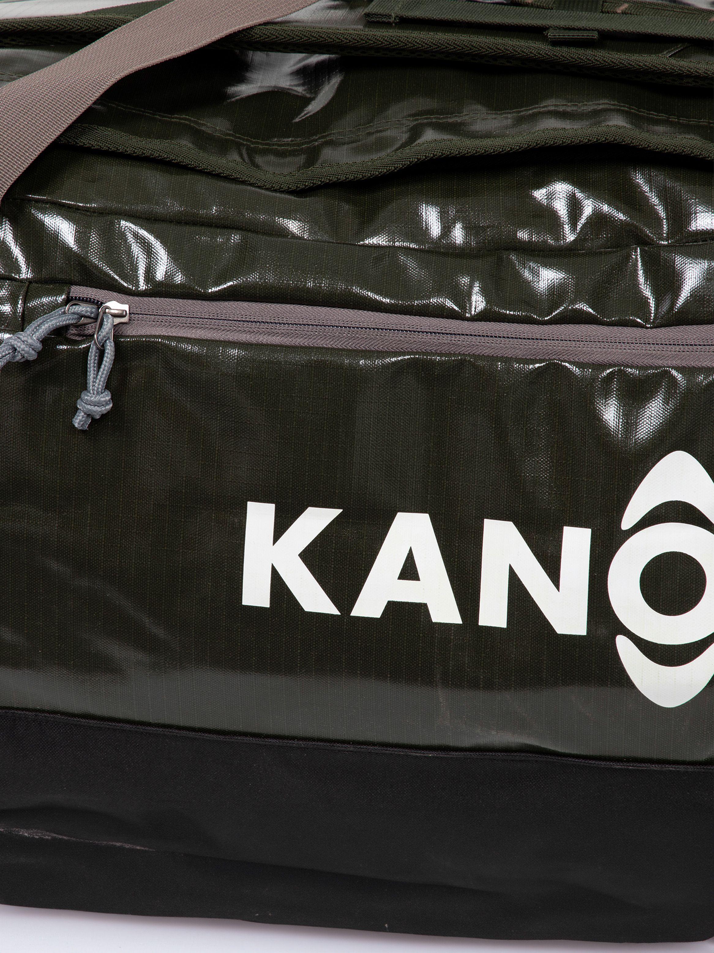 Bolso Mochila Impermeable Verde Kano Outdoor 80L Plegable-8