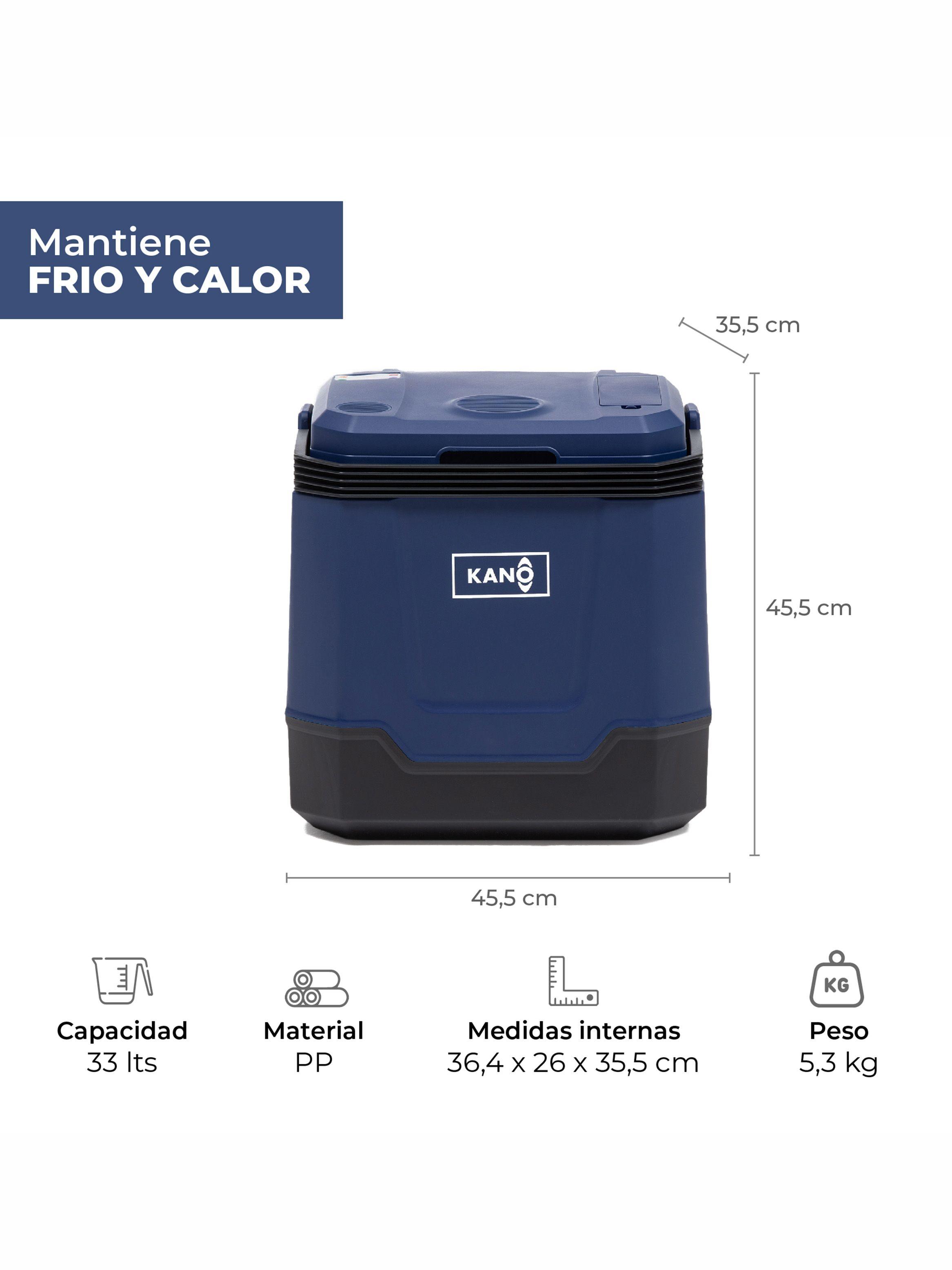 Cooler Eléctrico Portátil Kano Queulat Enfría y Calienta 33L-3