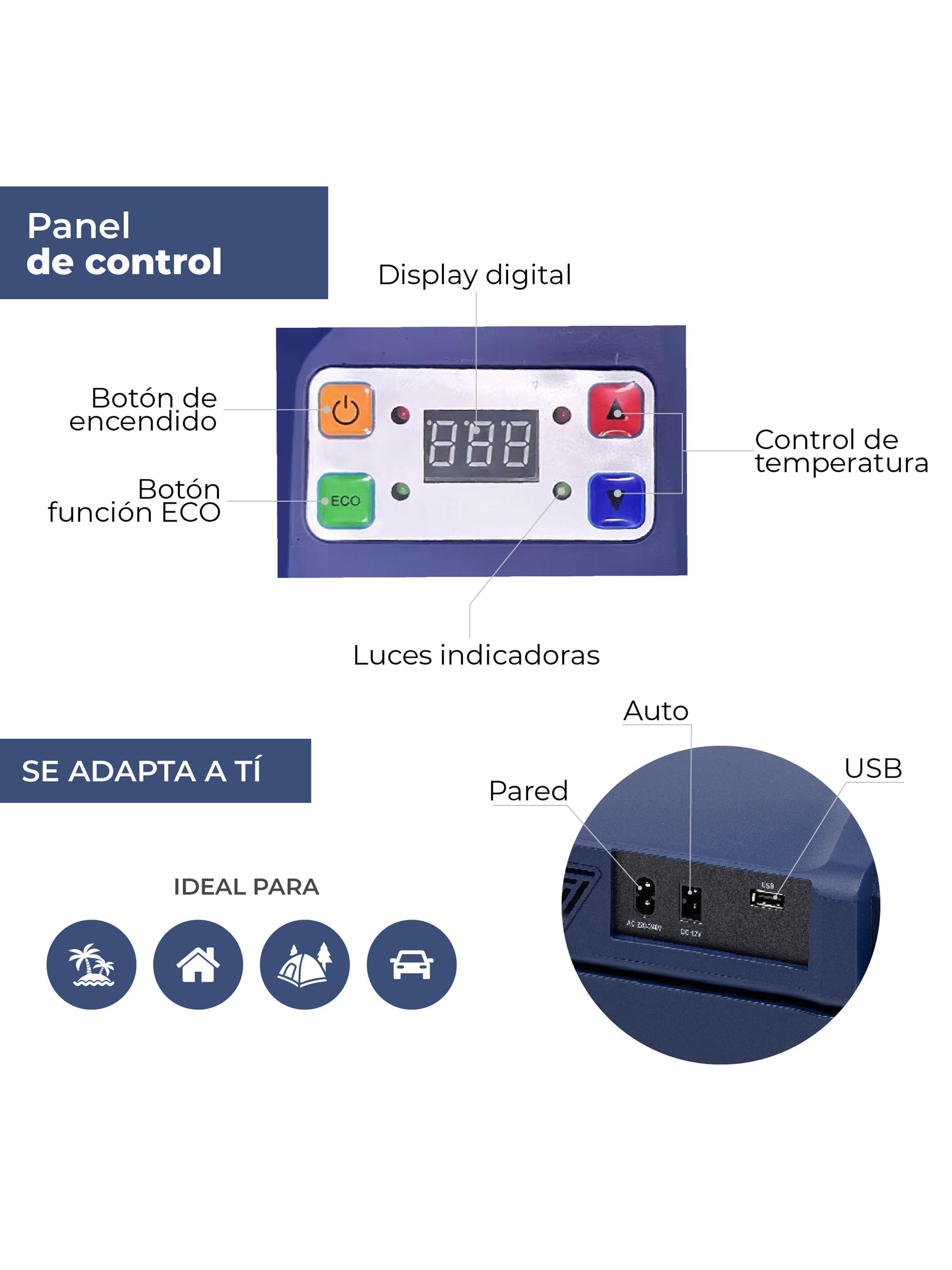 Cooler Eléctrico Portátil Kano Queulat Enfría y Calienta 33L-8
