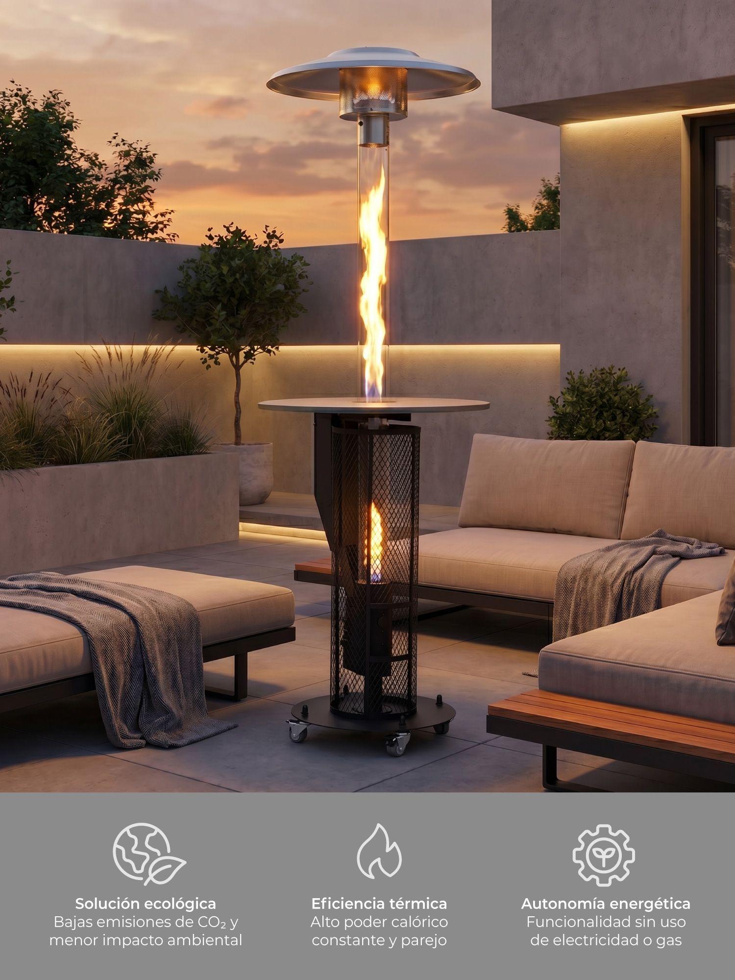 Estufa a Pellet Exterior Cinder Patio Terraza Relan-7