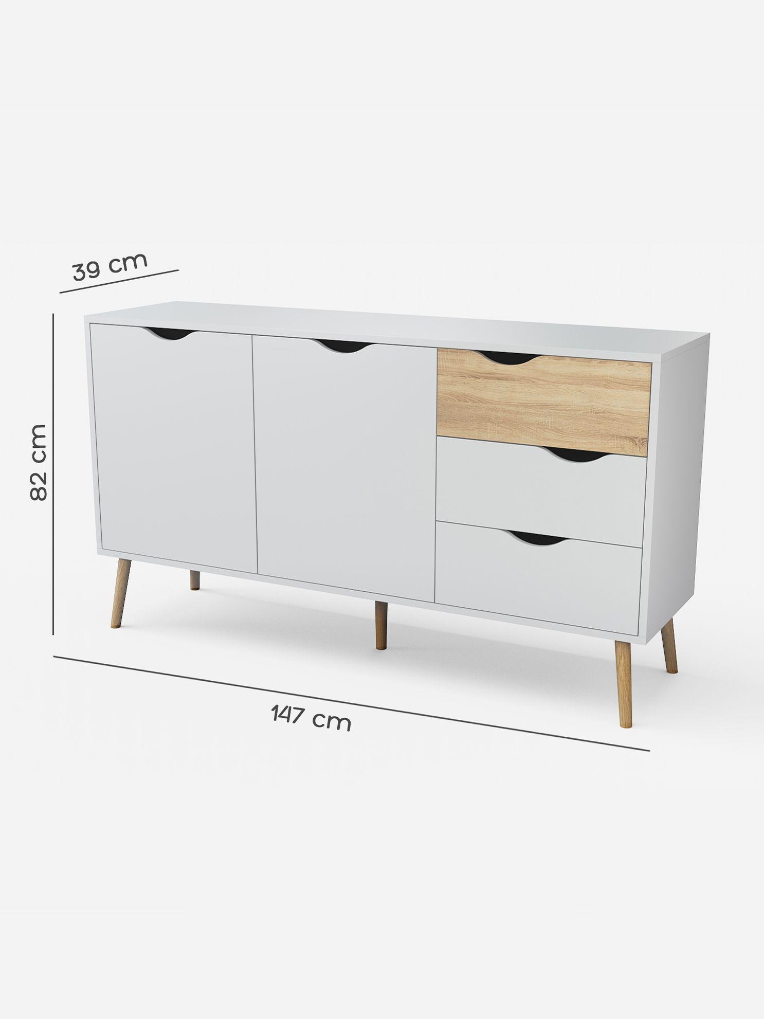 Aparador Buffet Top Living Bergen con Puertas y Cajones-2