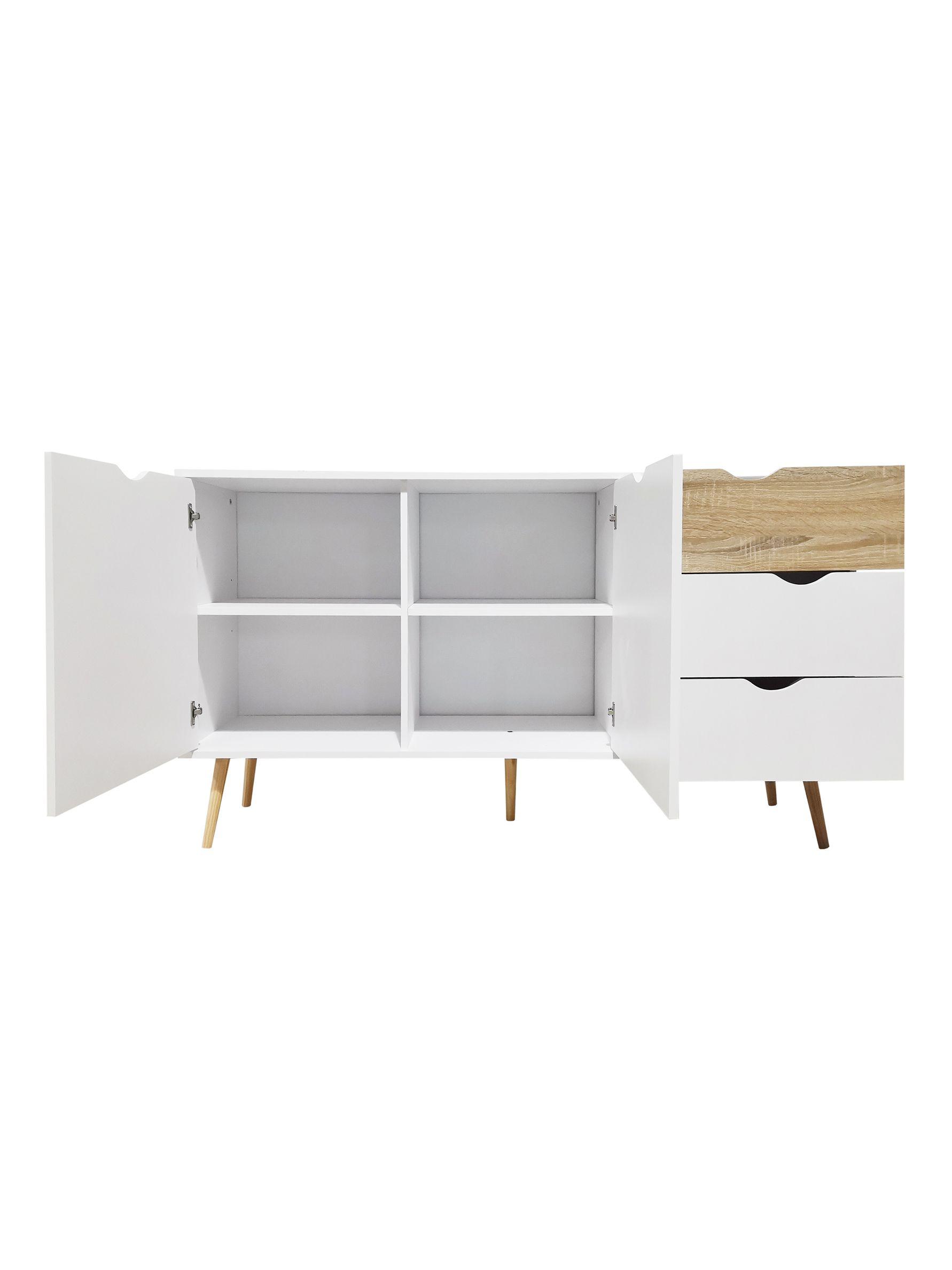 Aparador Buffet Top Living Bergen con Puertas y Cajones-8