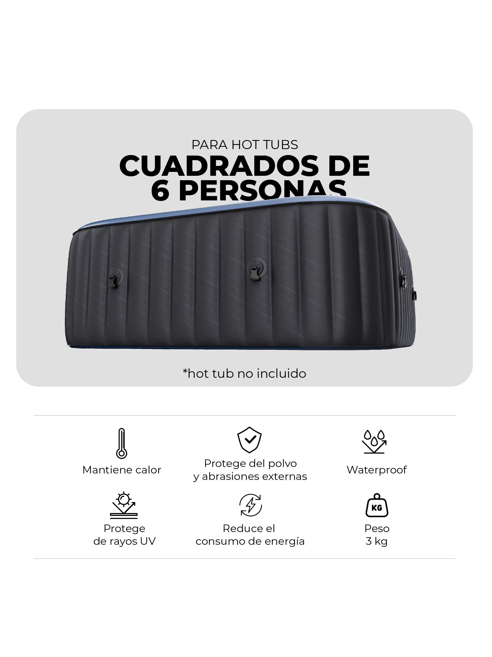 Cobertor Térmico MSPA para Hot Tubs Cuadrados de 6 Personas-3