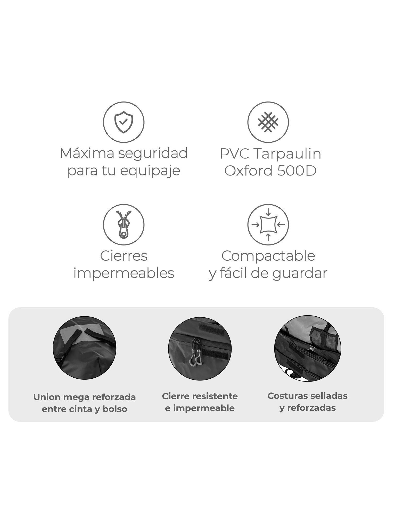 Bolso Seco Porta Equipaje Para Techo de Auto Kano 450L-3