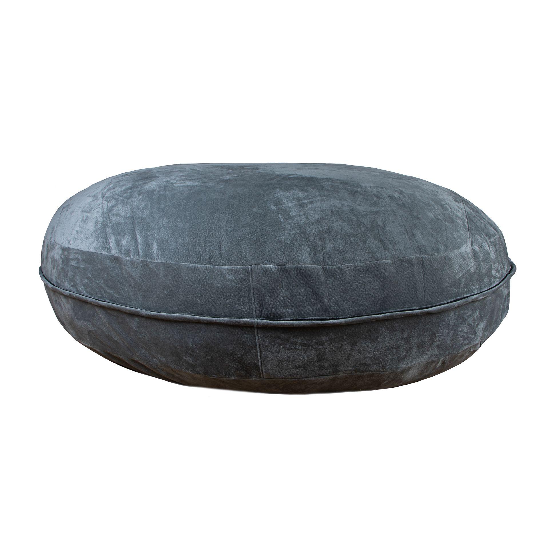 Sillón Pouf Piso Gris Claro / Pouf Relan-2