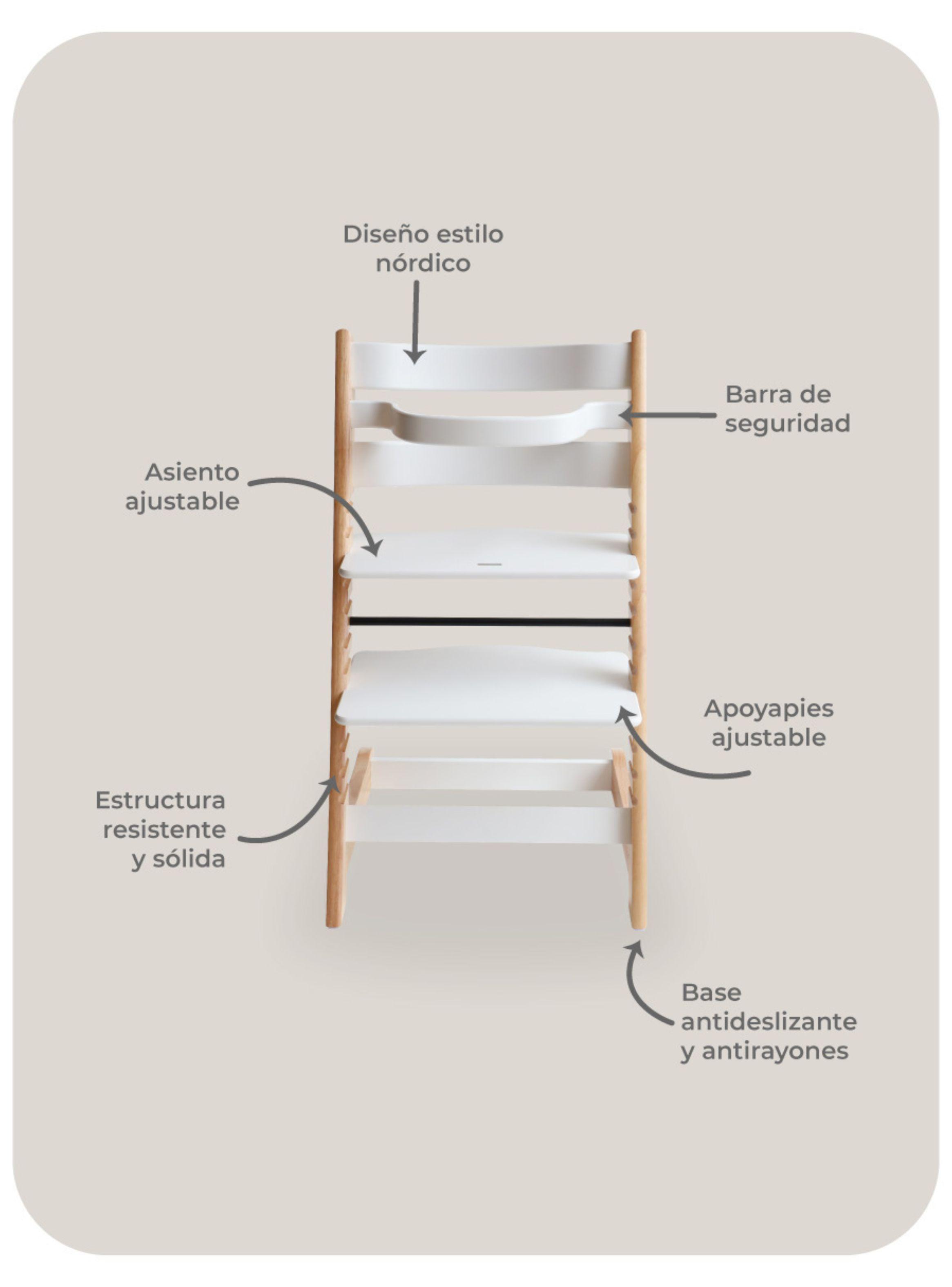 Silla de Comer Evolutiva para Bebé Edda Relan Multiuso-5