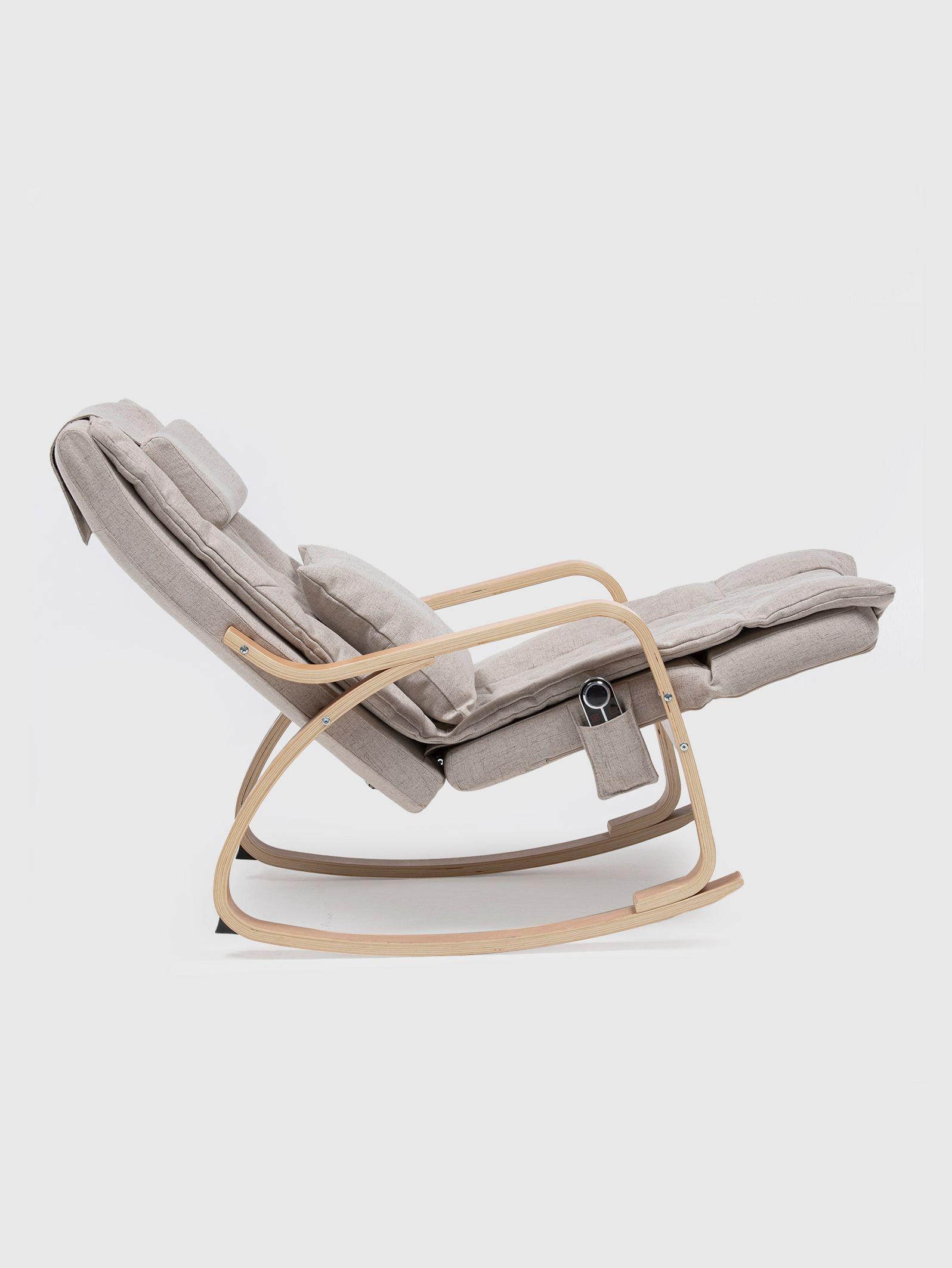 Silla Masajeadora Mecedora de Madera Relan-5