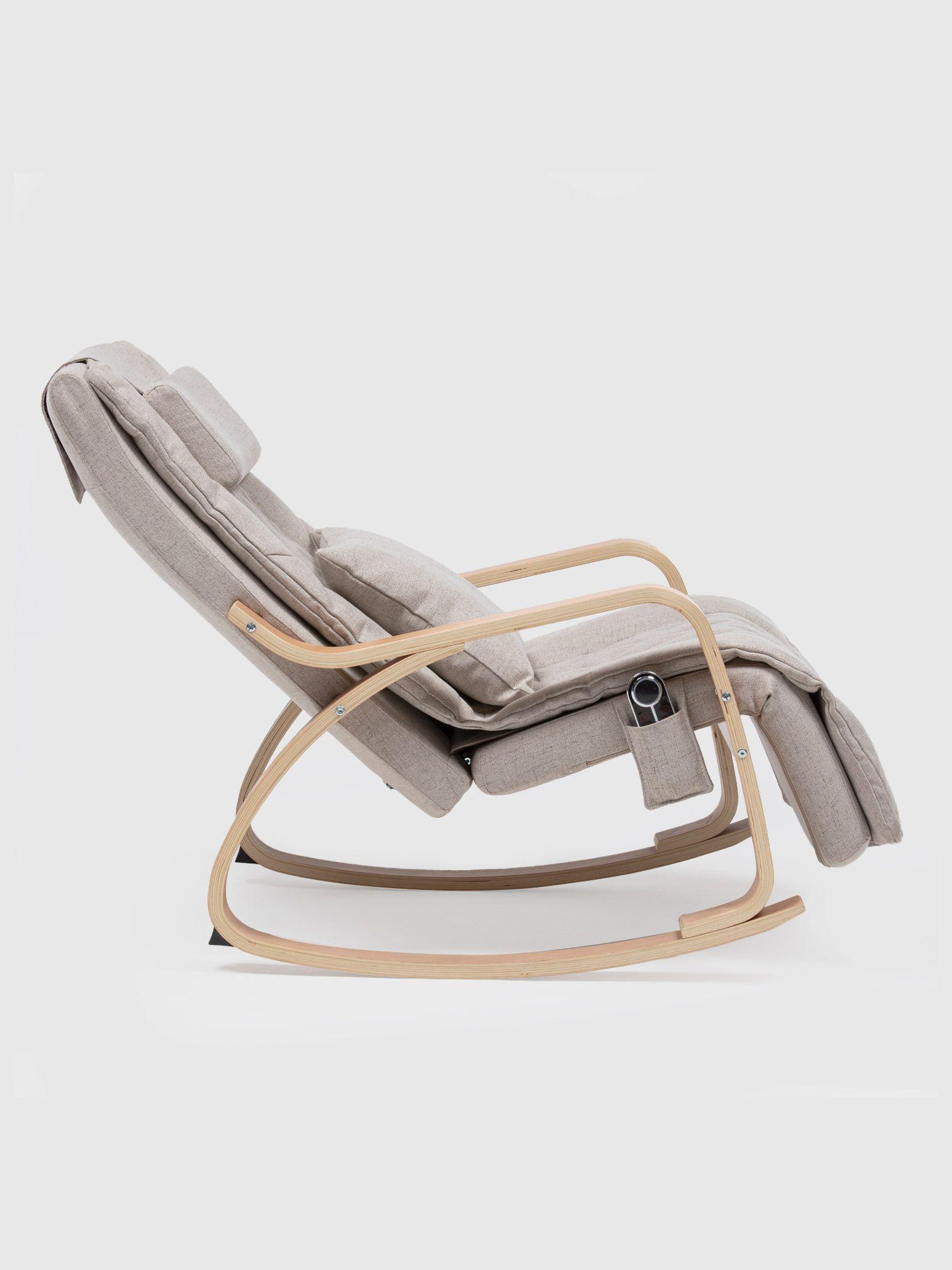 Silla Masajeadora Mecedora de Madera Relan-6