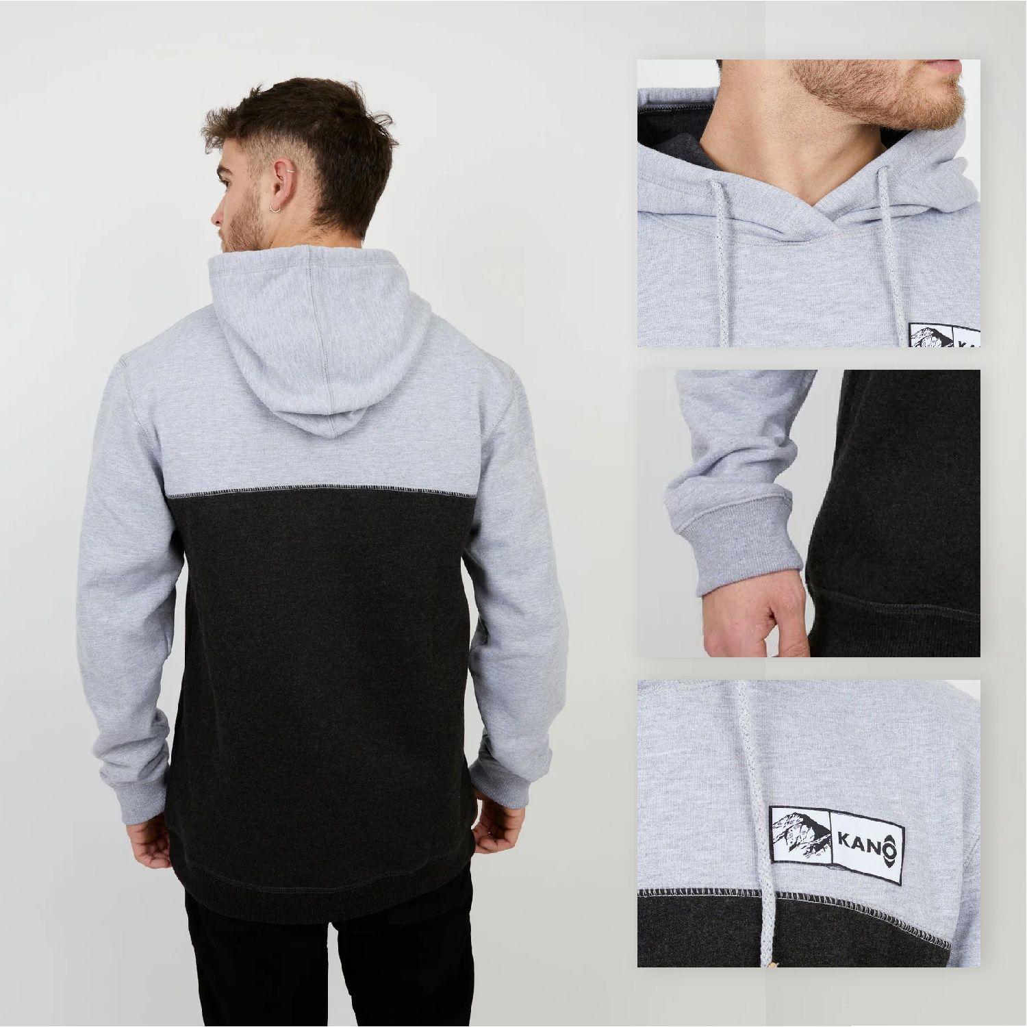Polerón Gris / Ropa Kano / Poleron con gorro-2