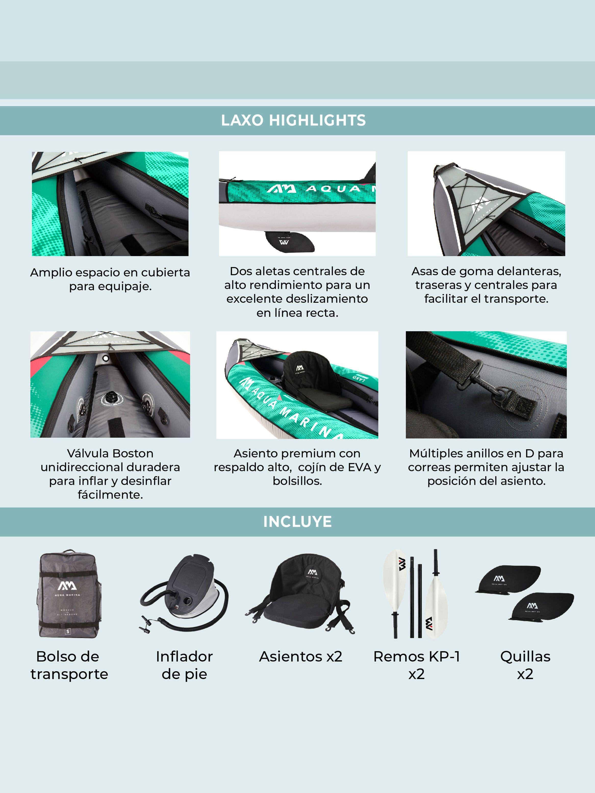 Kayak Inflable / Kayak Laxo 3 personas-6