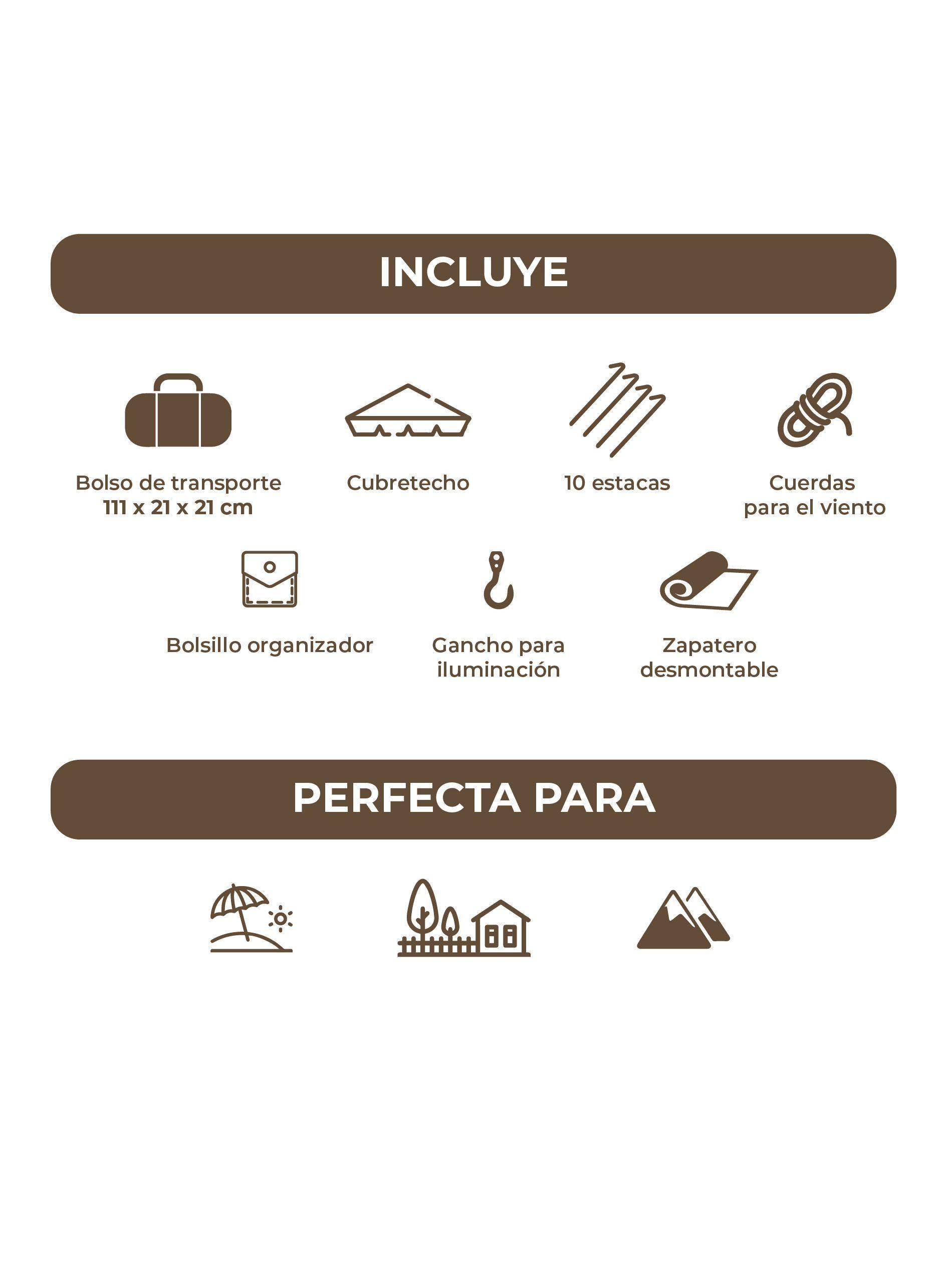 Carpa Enco Camping Automática Instant 6 personas Impermeable-4