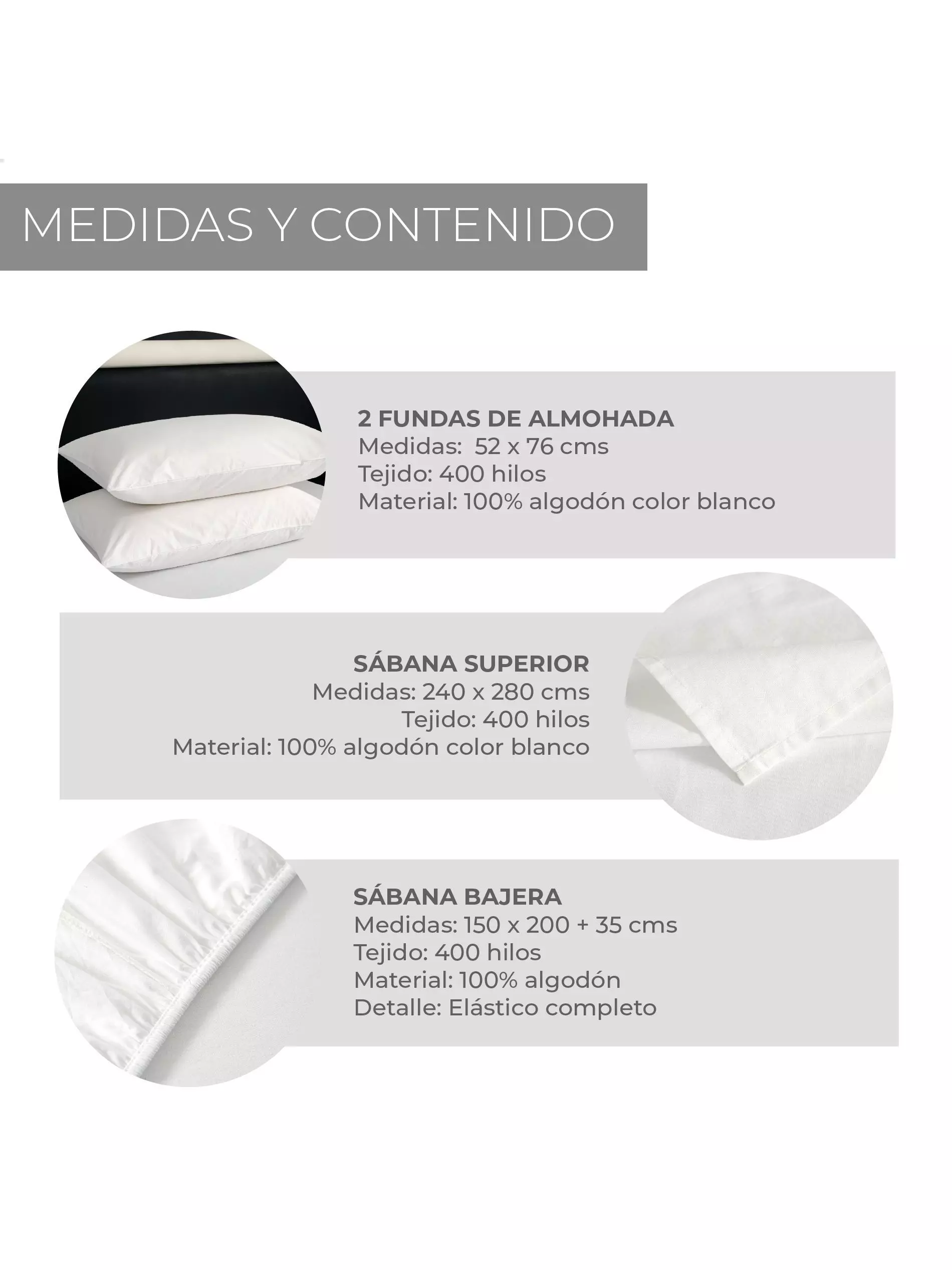 Sábanas Queen 100% Algodón Relan 400 Hilos Premium-5