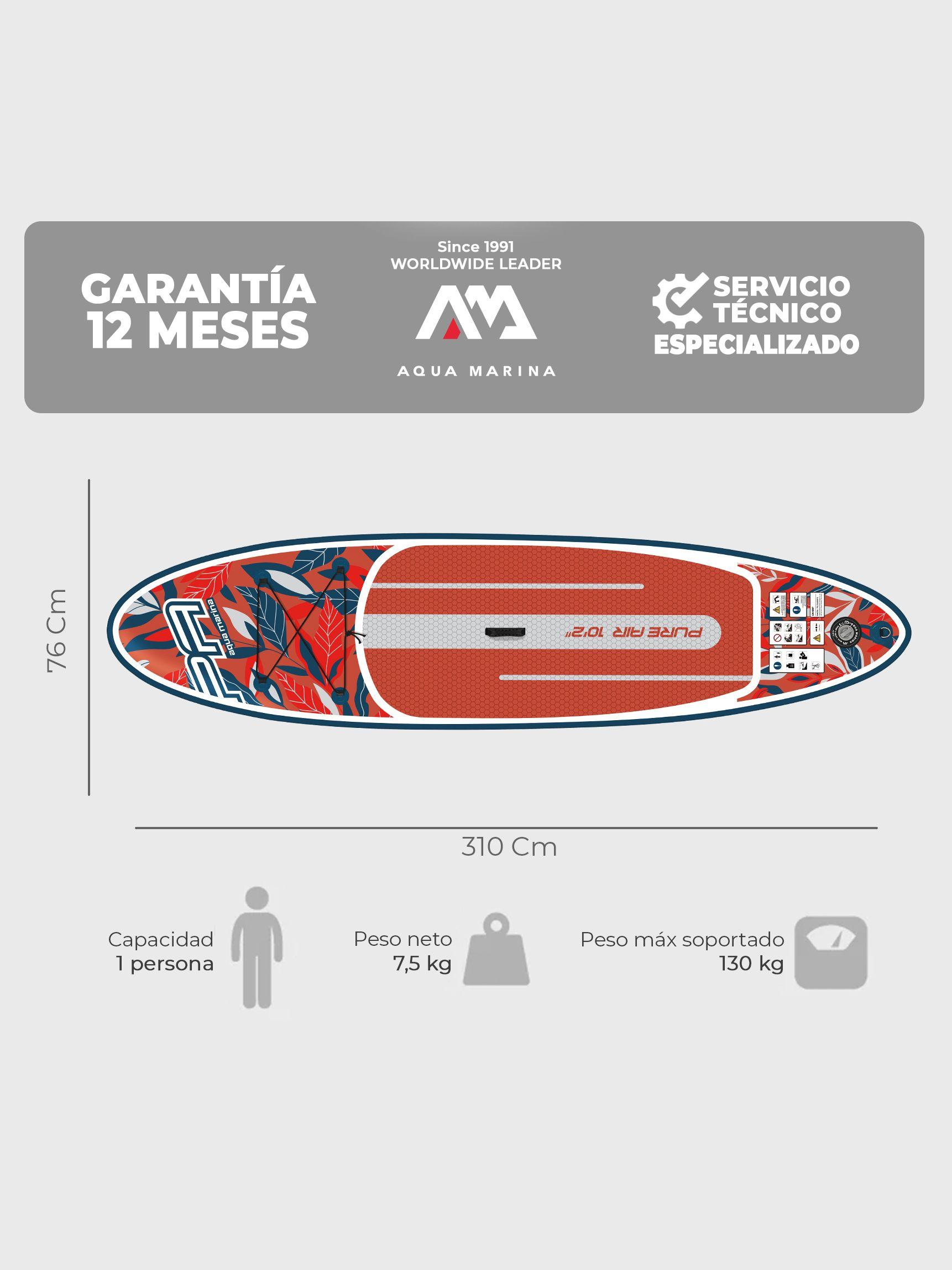 Stand Up Paddle Inflable Aqua Marina Pure Air Tabla de SUP-2