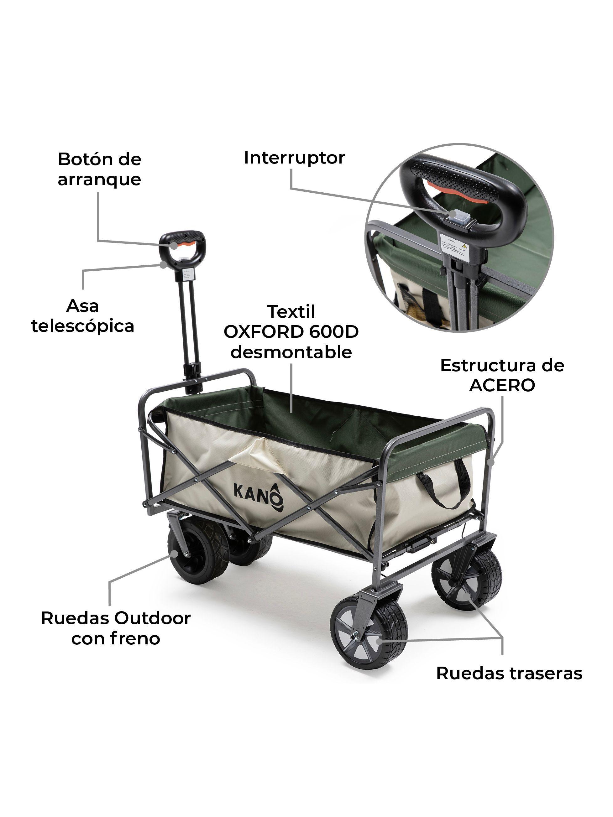 Carro Eléctrico Kano Turbo Wagon Plegable Para Camping-3