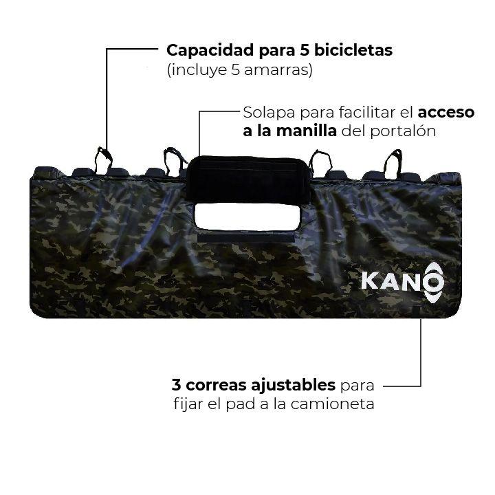 Pad Portabicicletas Para Portalón de Camioneta Camo M Kano-2