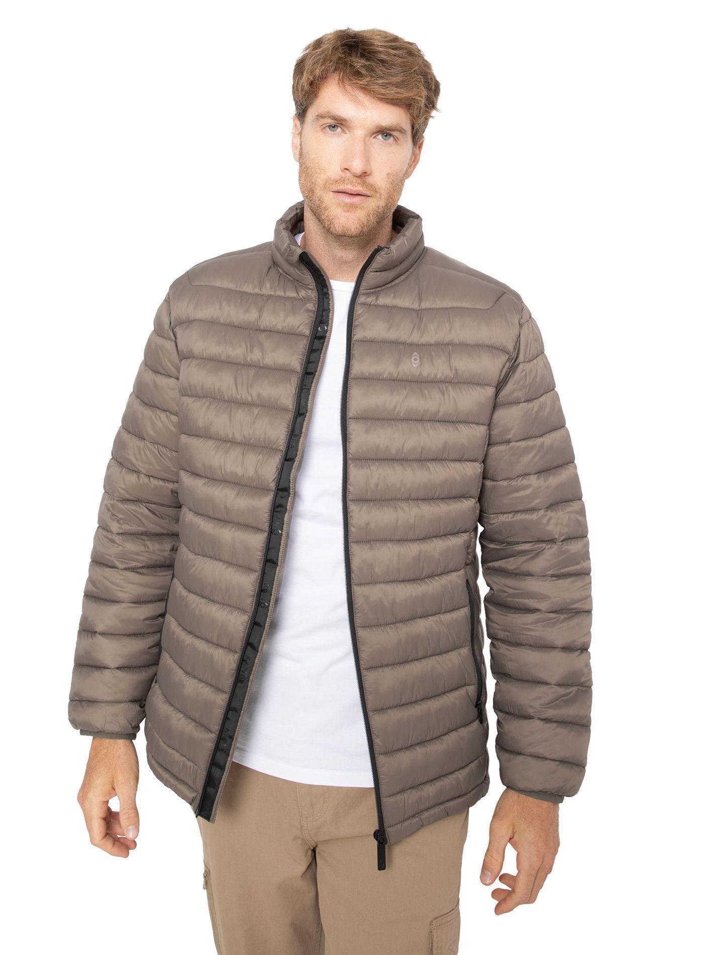 Parka Térmica Hombre Kano Villarrica Chaqueta Acolchada Taupe-0