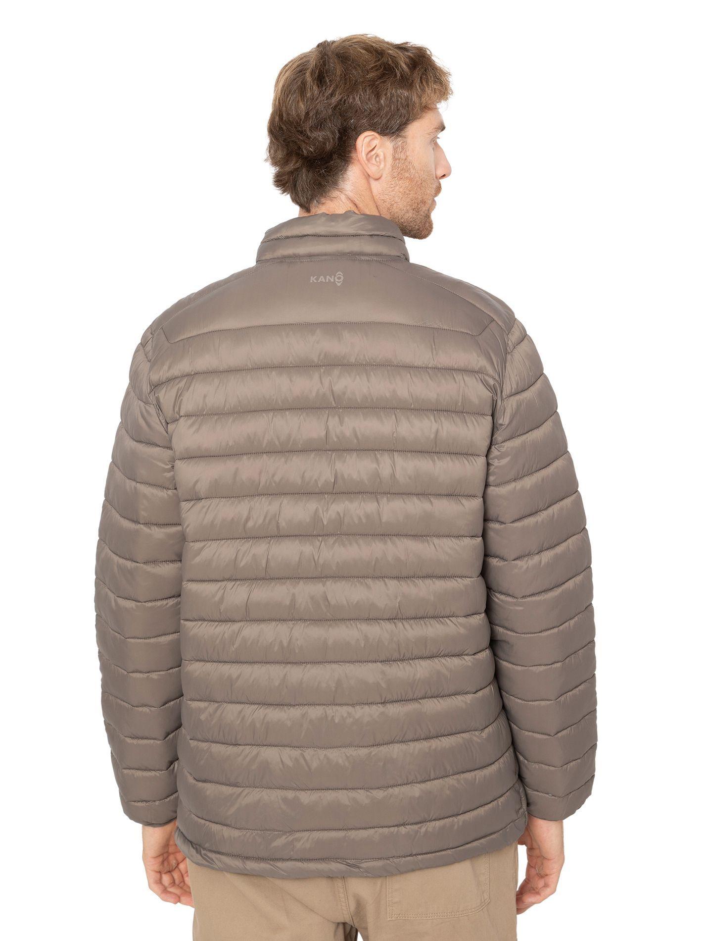 Parka Térmica Hombre Kano Villarrica Chaqueta Acolchada Taupe-3