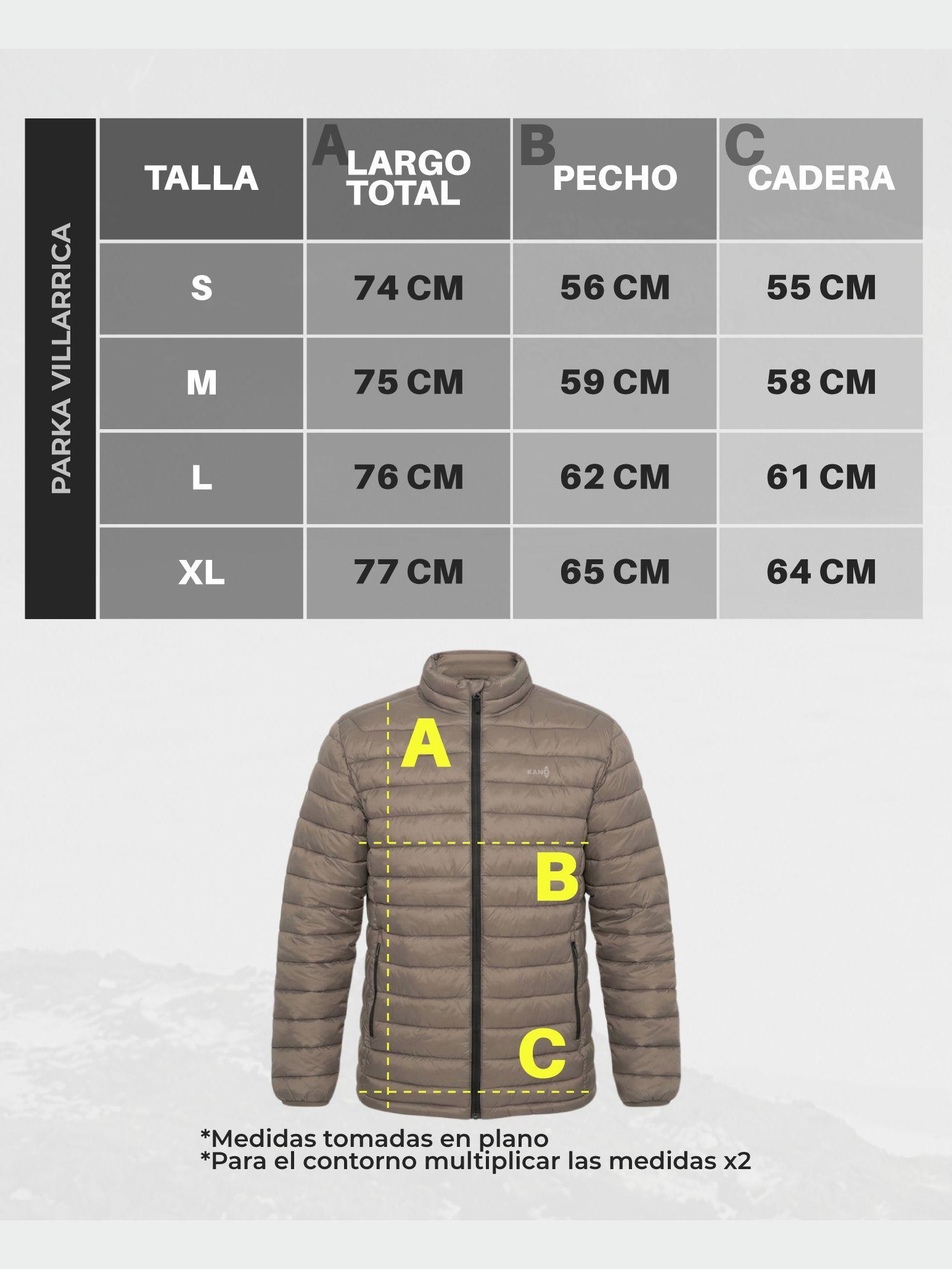 Parka Térmica Hombre Kano Villarrica Chaqueta Acolchada Taupe-6