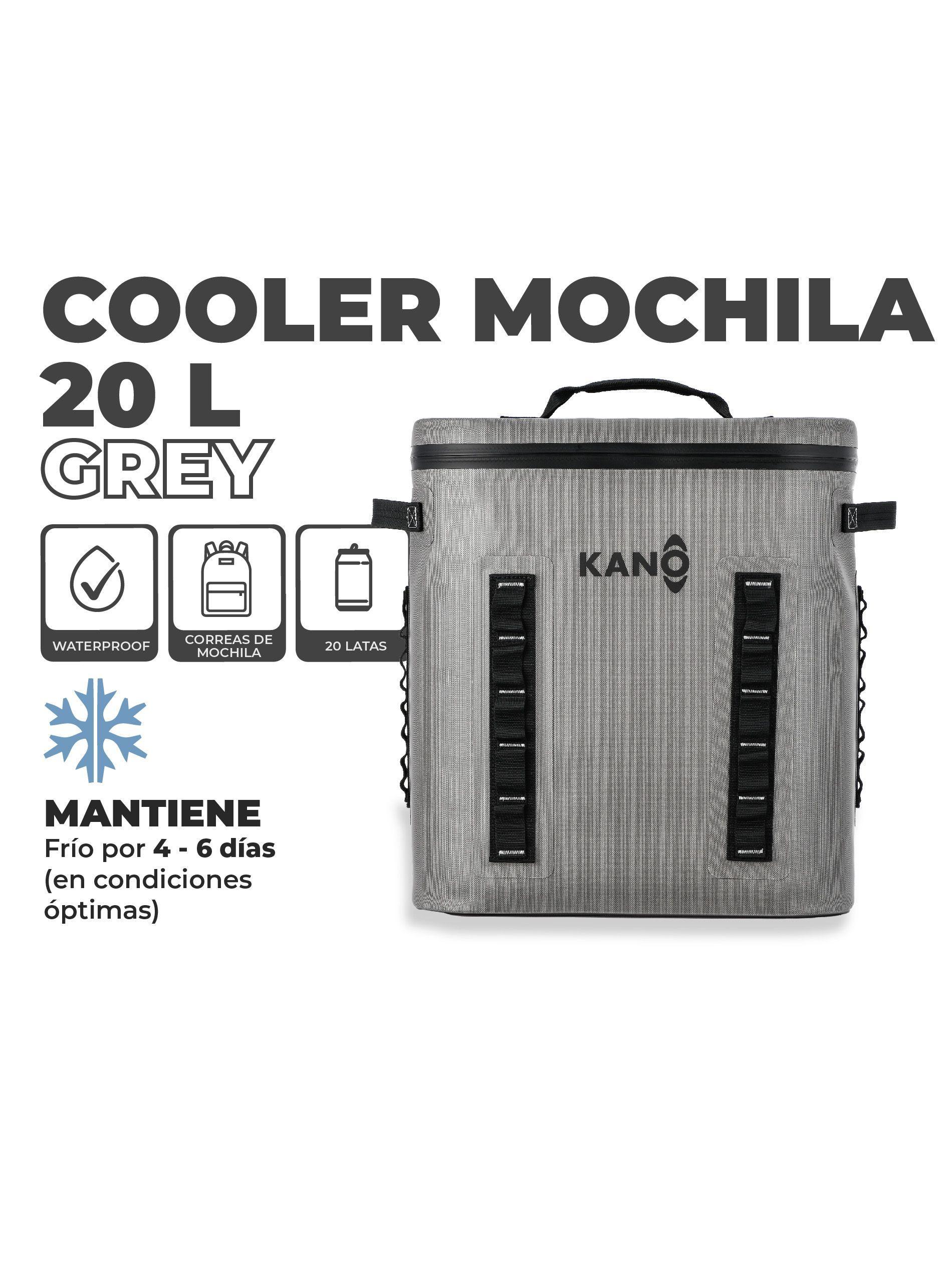 Cooler Mochila Térmica de Aislamiento Grey 20L Kano-3