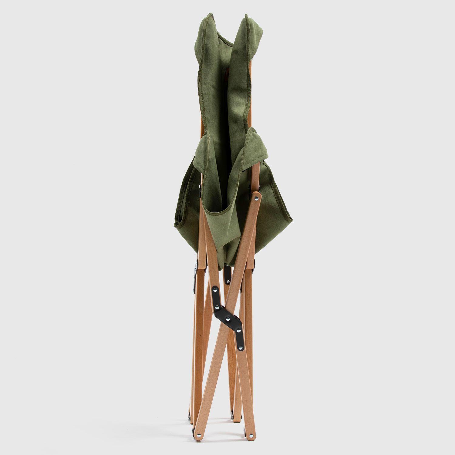 Silla Plegable Para Camping Natural Verde Kano-2