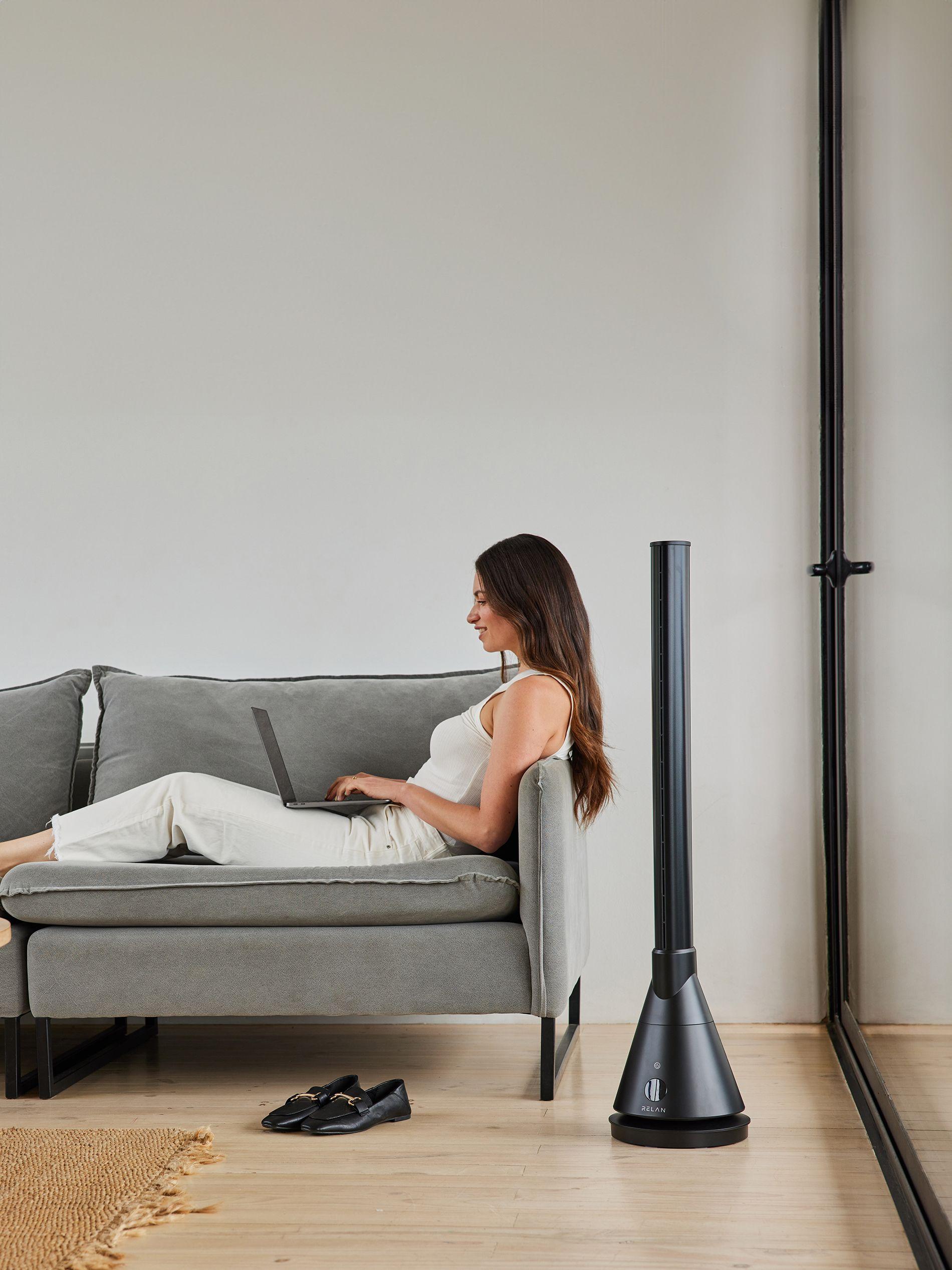Ventilador y Calefactor Sin Aspas Relan Tower Pro App y Wifi-1