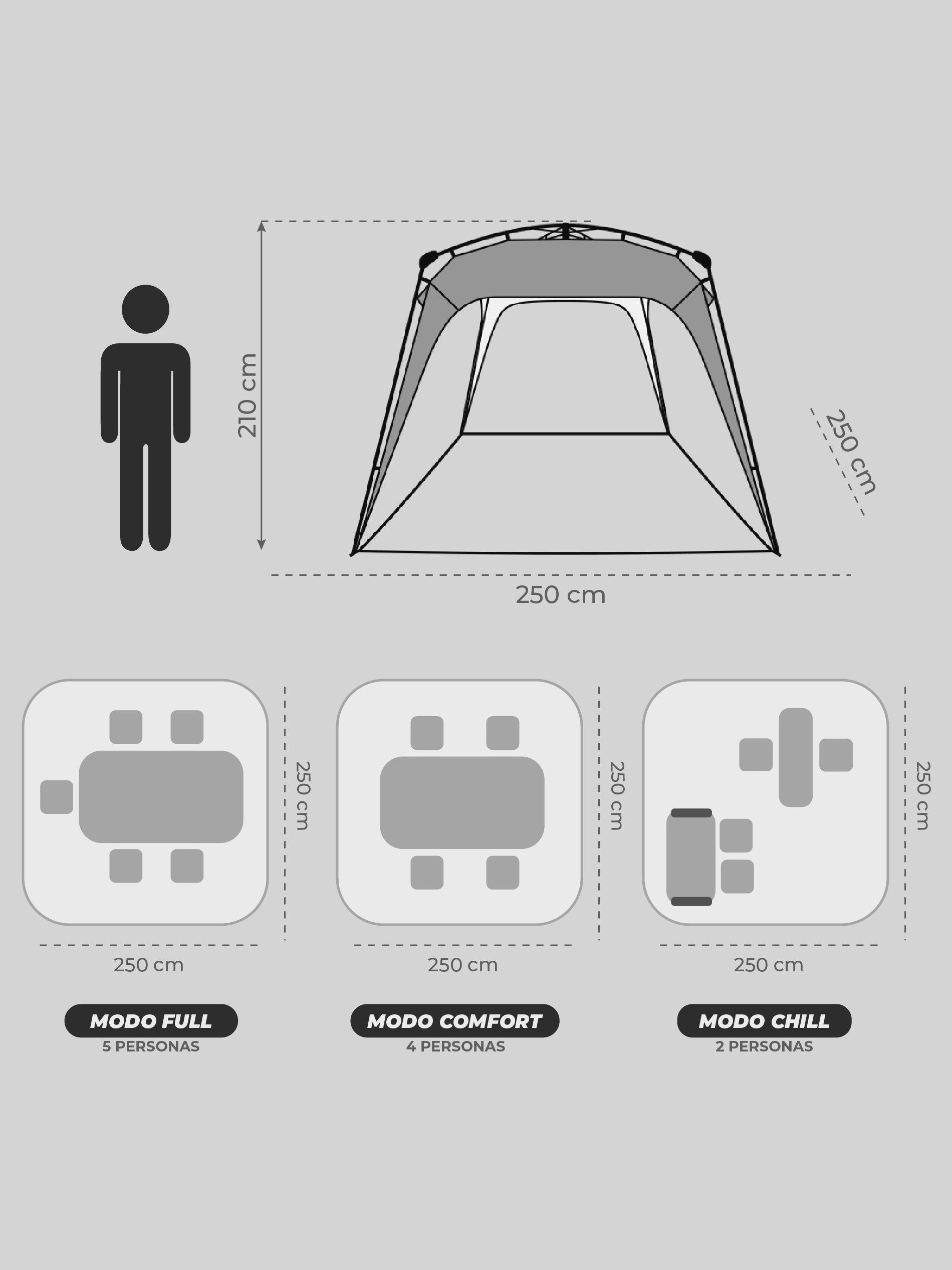 Toldo Plegable Automático Kano Instant Gazebo Outdoor-3